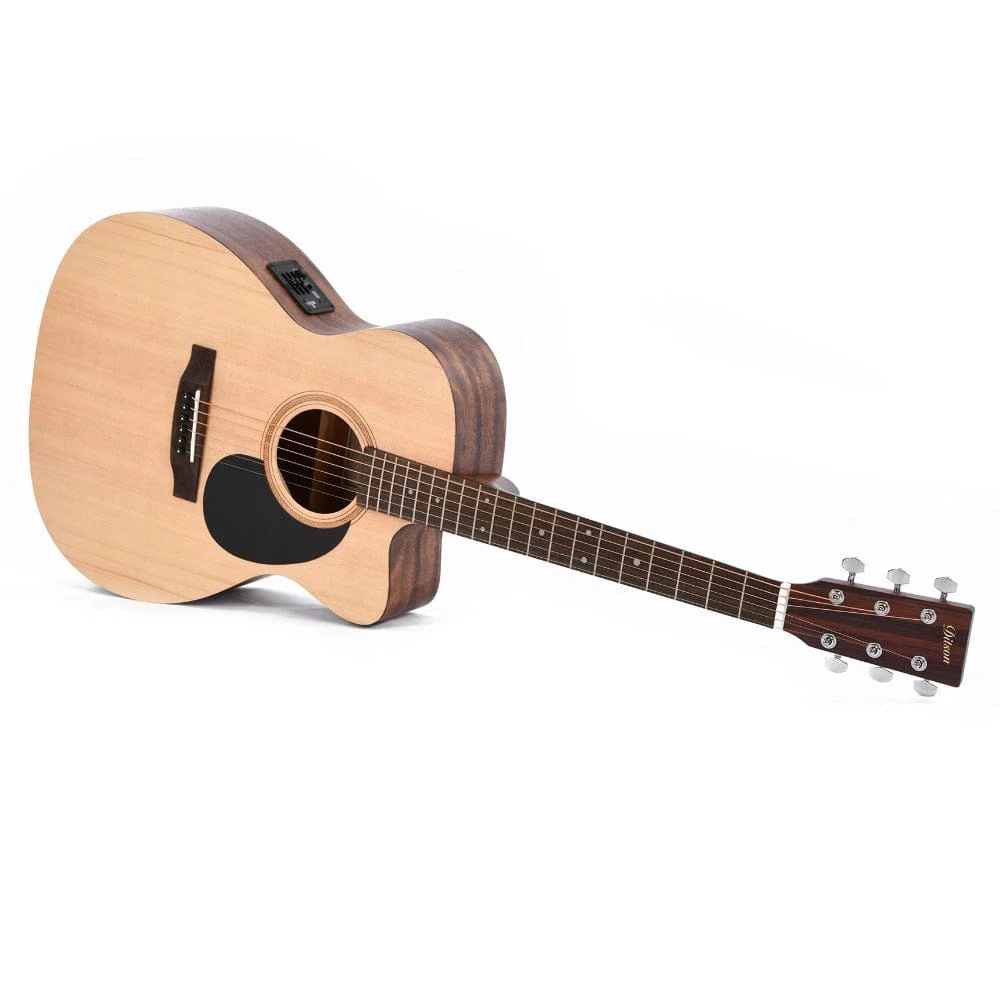 Ditson 000C-10E 6 String Electro Acoustic Guitar - Natural - Image 2