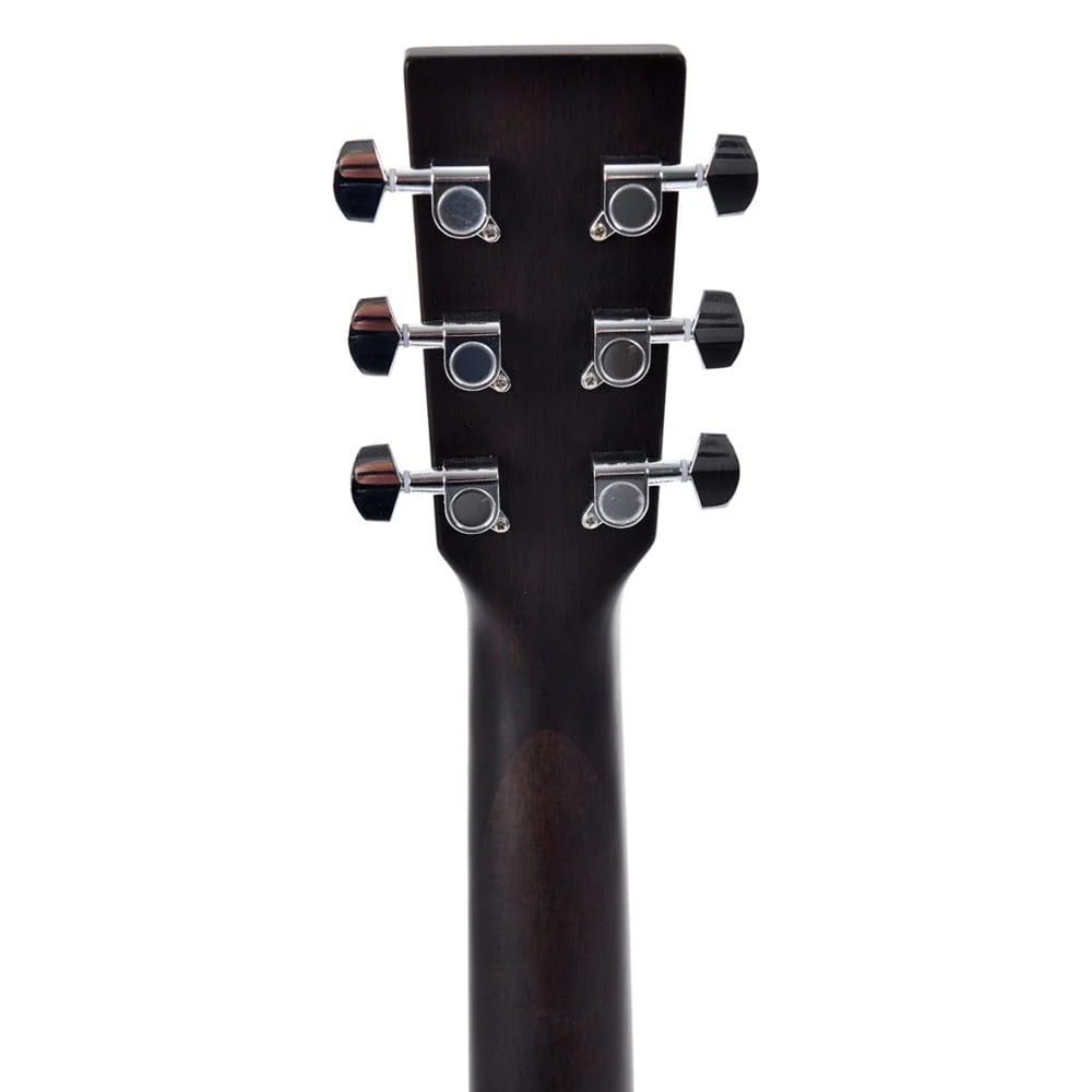 Ditson GC-10E-TBK Cutaway 6 String Electro Acoustic Guitar - Translucent Black Satin - Image 4