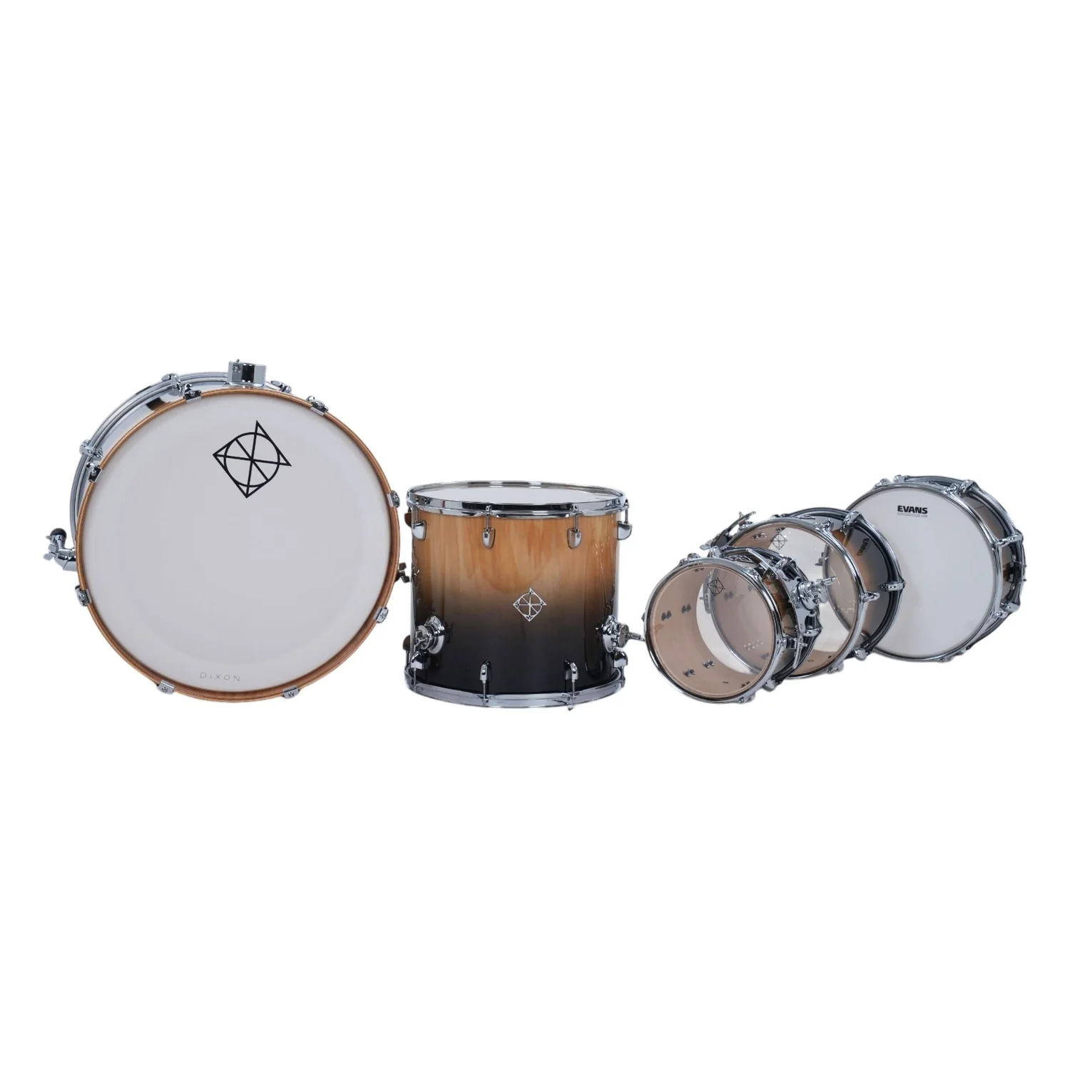 Dixon Fuse 5 Piece Maple Gloss Acoustic Drum Kit - Image 14