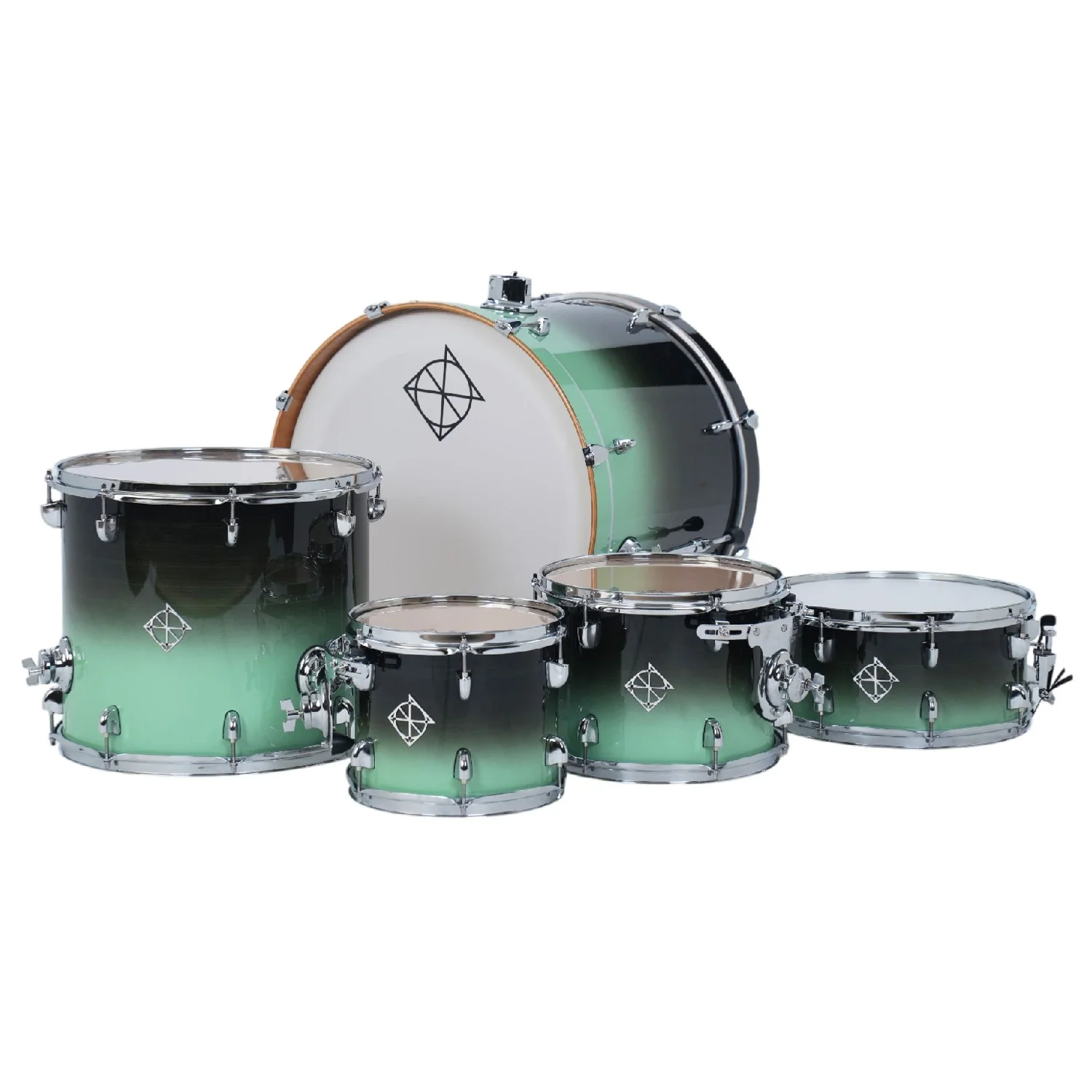 Dixon Fuse 5 Piece Maple Gloss Acoustic Drum Kit - Image 4