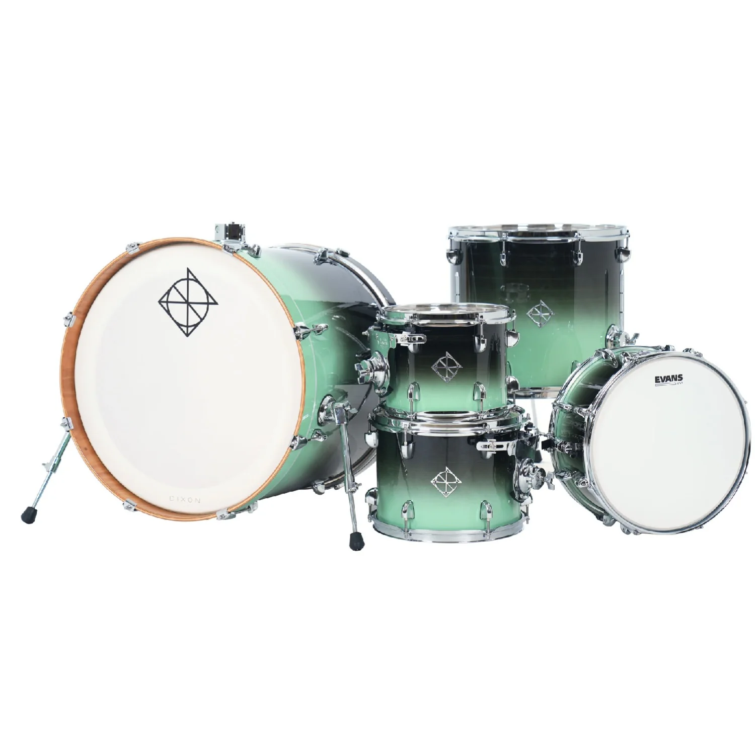 Dixon Fuse 5 Piece Maple Gloss Acoustic Drum Kit - Image 9