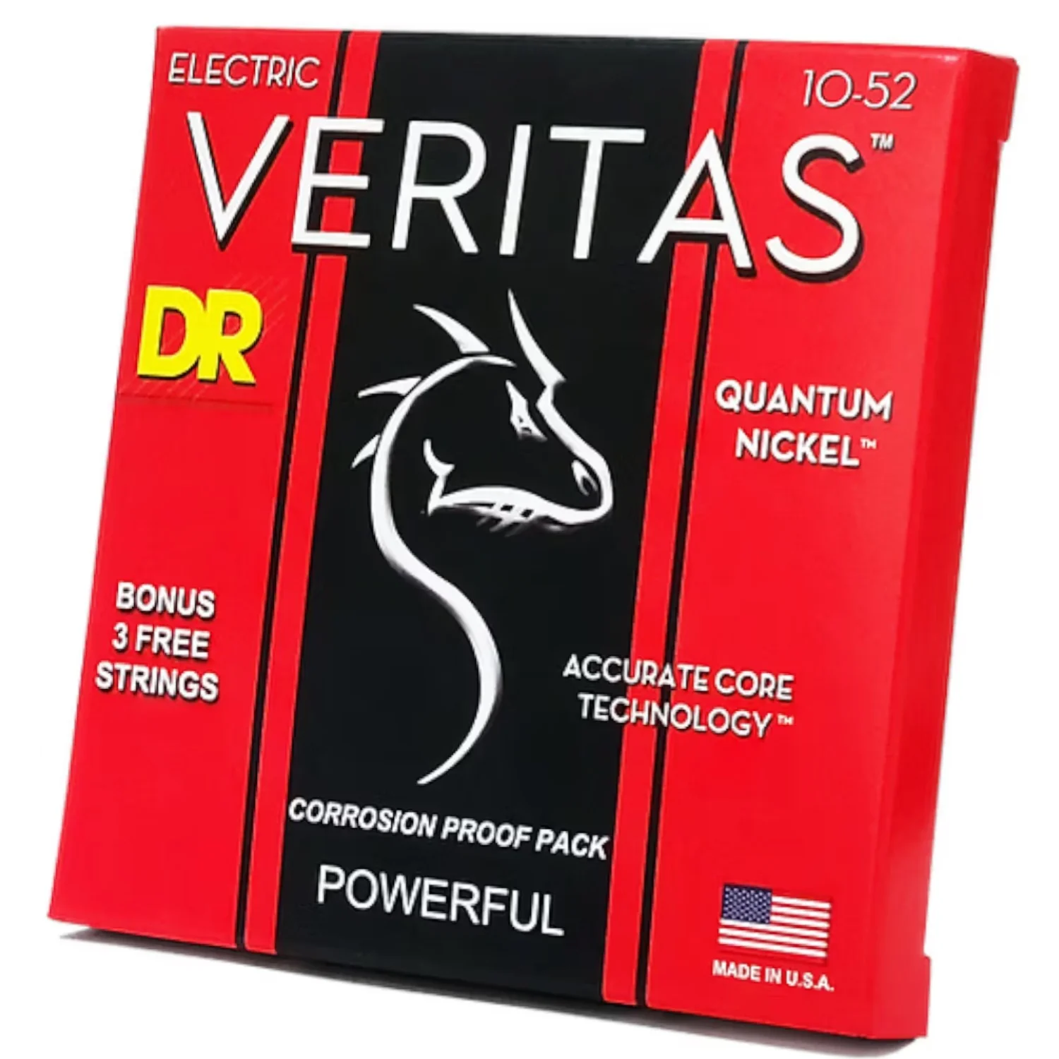 DR String VTE-10/52 Veritas Medium to Heavy Electric Guitar Strings Set - .010-.052 - Image 2