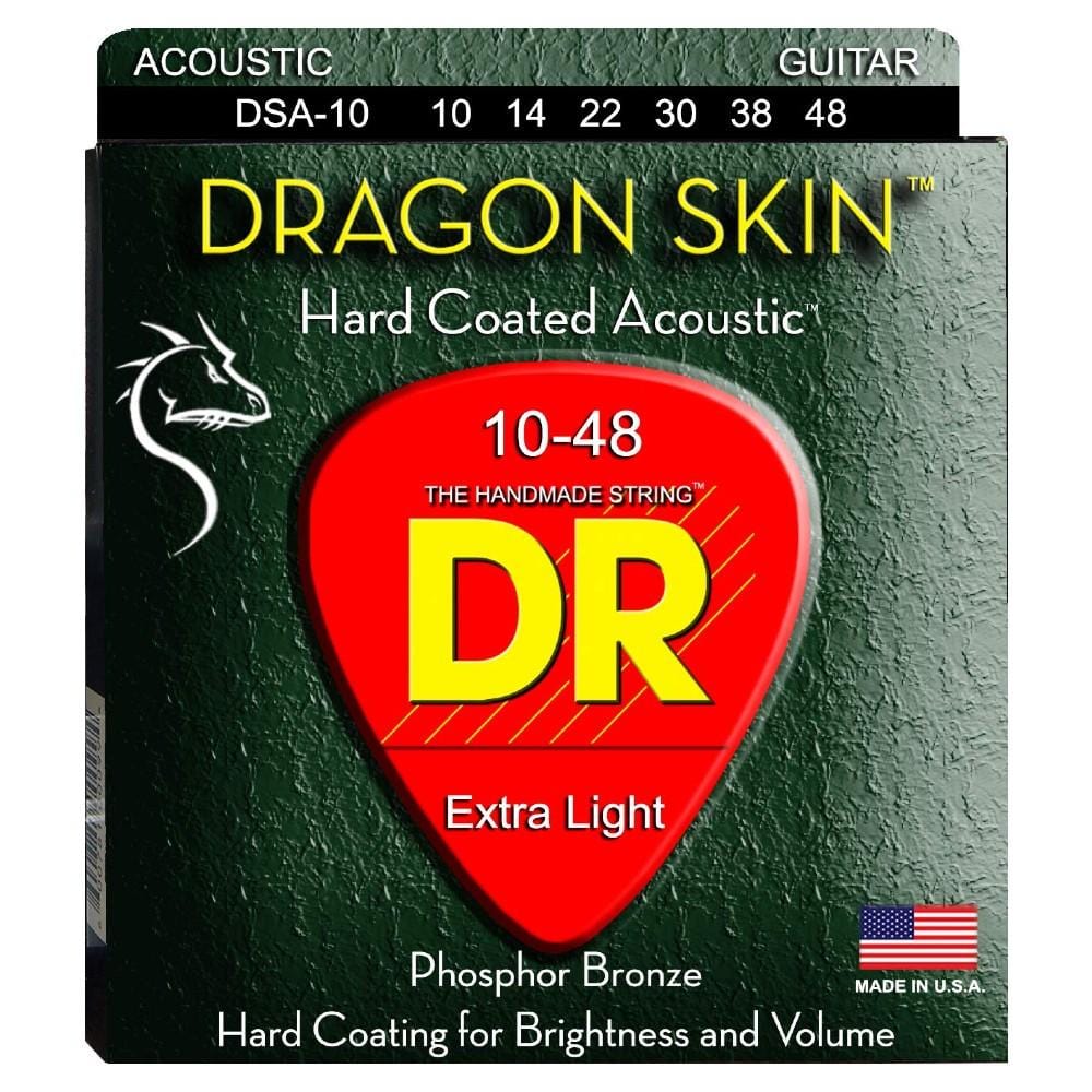 DR Strings Dragon Skin Clear Coated Acoustic Guitar Strings