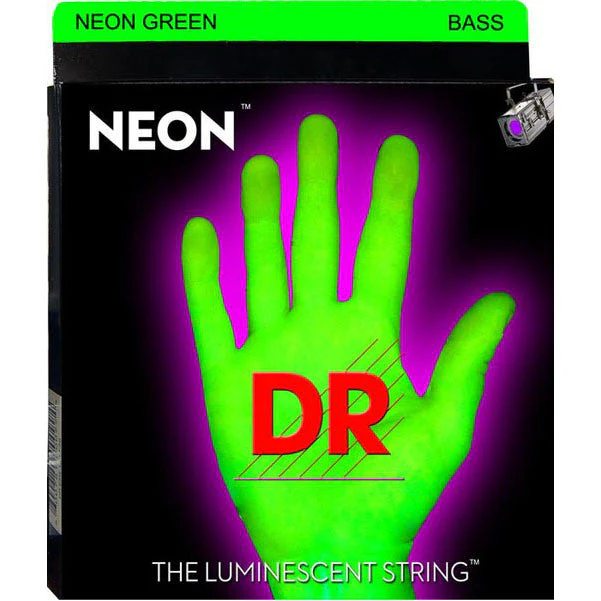 DR Strings NGB-5/45 NEON HiDef Green Bass SuperStrings Medium 5-String - 0.45-0.125