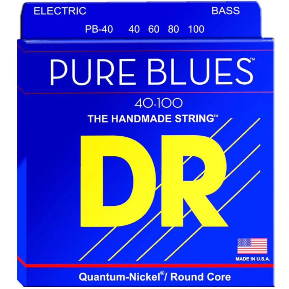 DR Strings PB Pure Blues 4 String Bass Guitar String Set