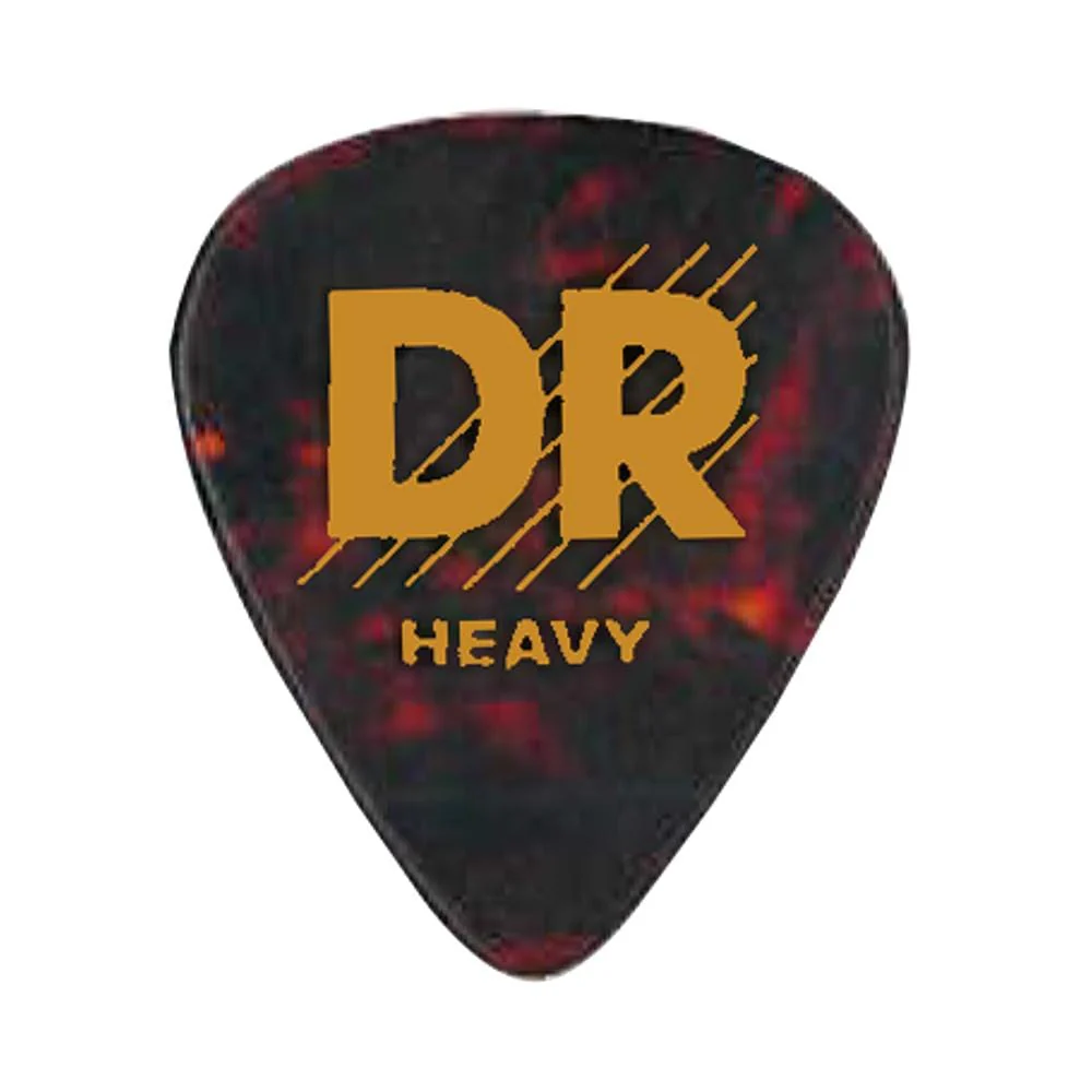 DR Tortoise Celluloid Heavy Guitar Picks