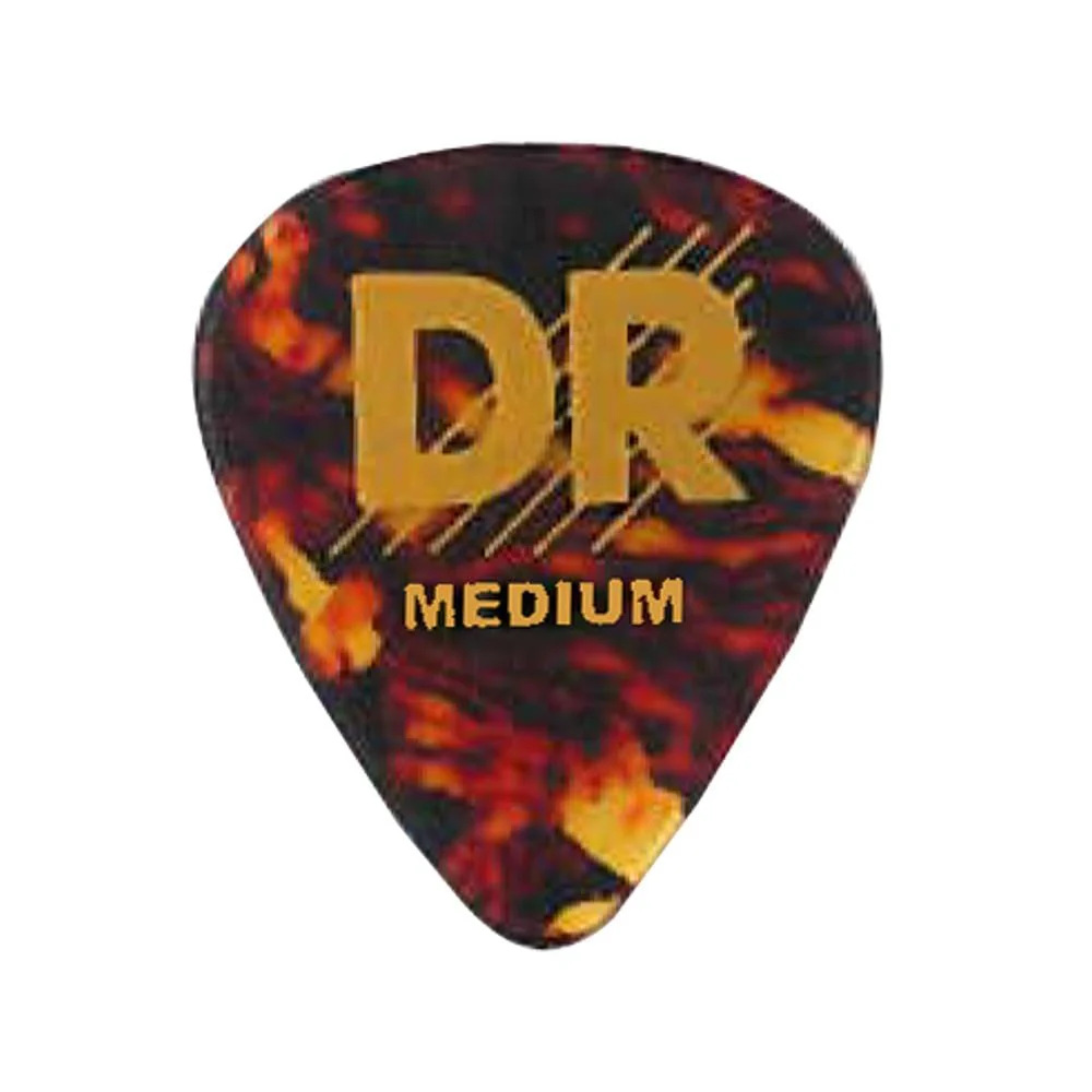 DR Tortoise Celluloid Medium Guitar Picks - Image 2