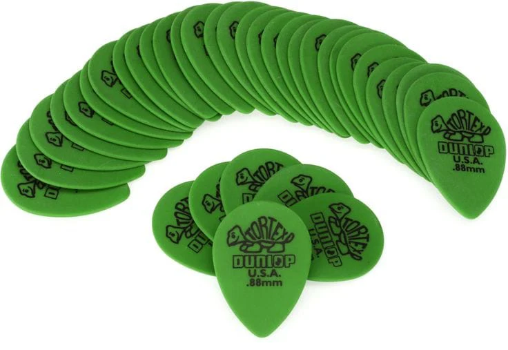 Dunlop 423R088 Tortex Small Teardrop Guitar Picks - Pack of 36 - 0.88mm - Image 2
