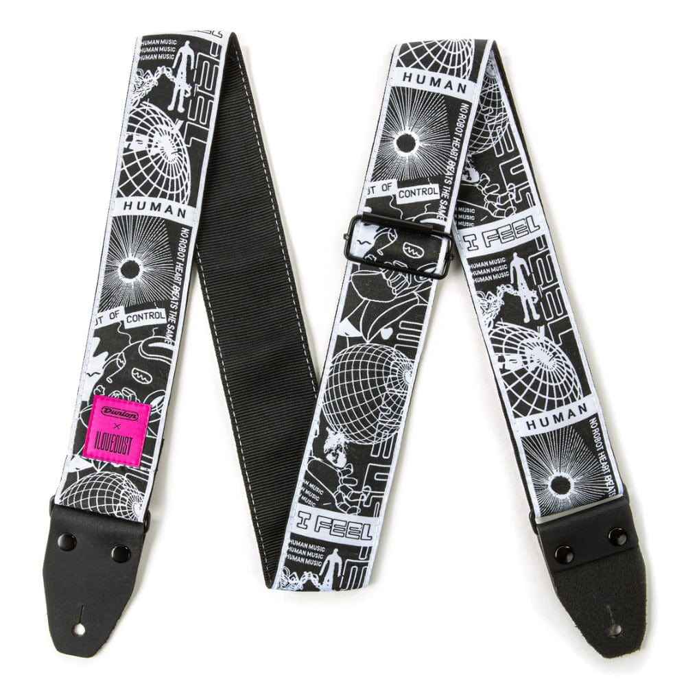 Dunlop ILD11 ILOVEDUST Robot Heart Guitar Strap