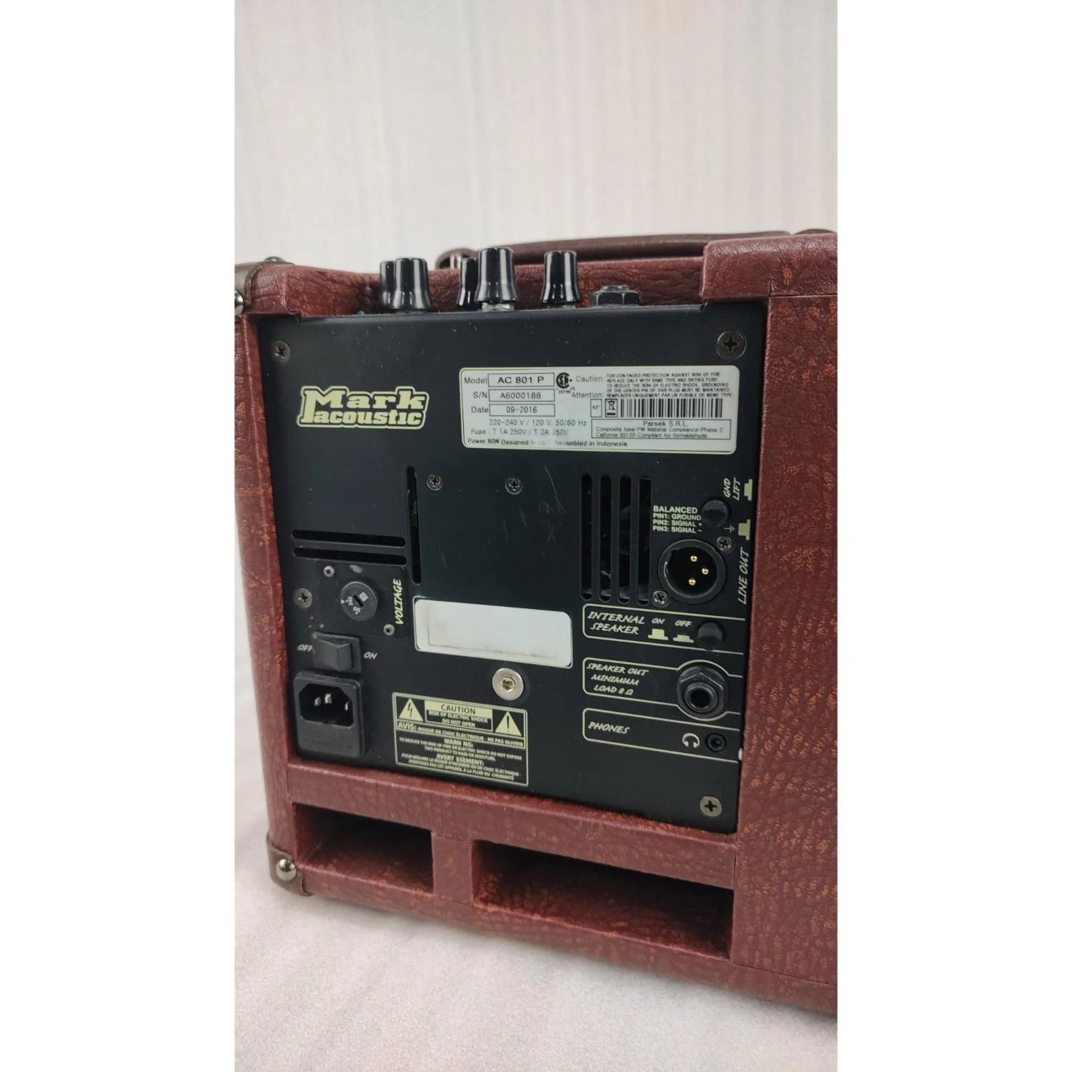 DV Mark 801P Acoustic Guitar Amplifier - Open Box - Image 6