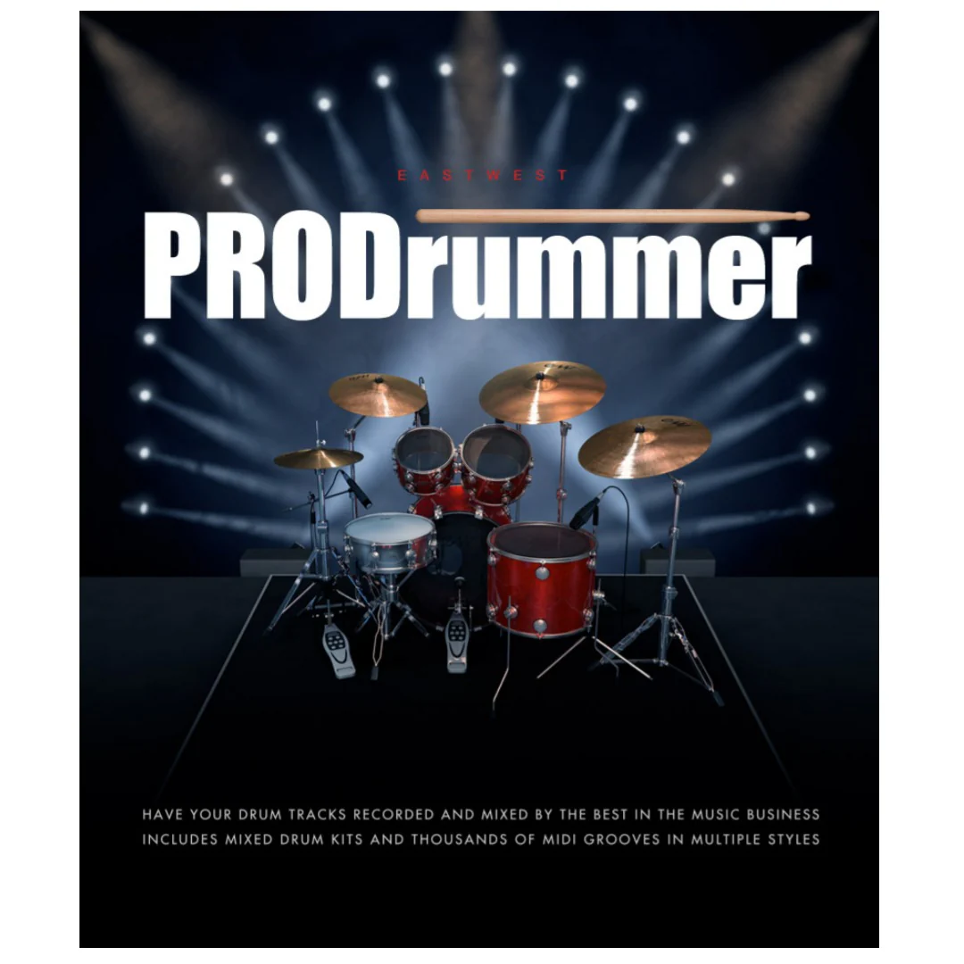 EastWest PRODRUMMER 1 & 2 Drum Machine Bundle – Professional Audio Software & Plugin