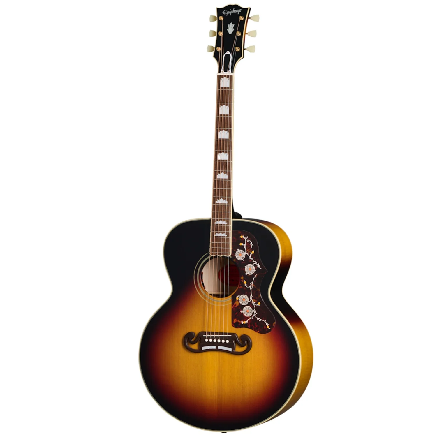 Epiphone 1957 SJ-200 6 String Electro Acoustic Guitar with Hard-Shell Case - Image 8