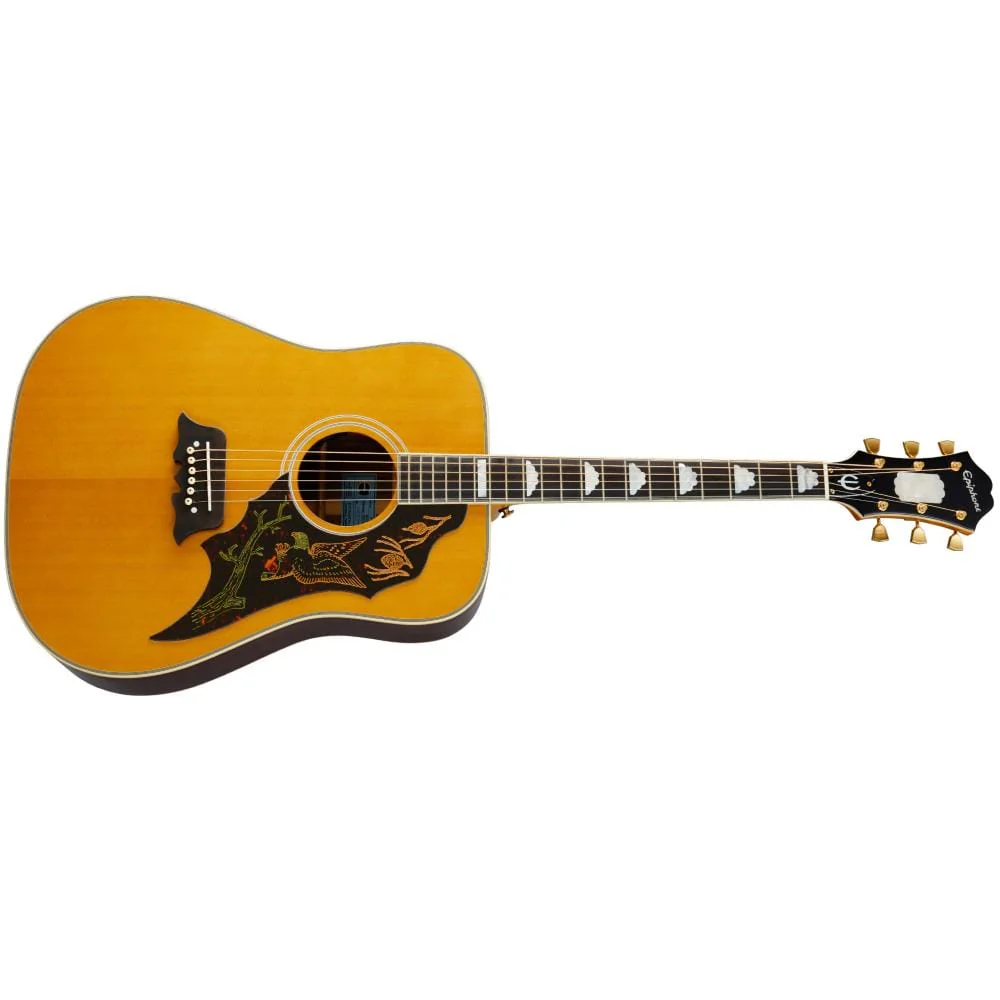Epiphone Masterbilt Excellente Electro Acoustic Guitar - Antique Natural Aged - Image 2