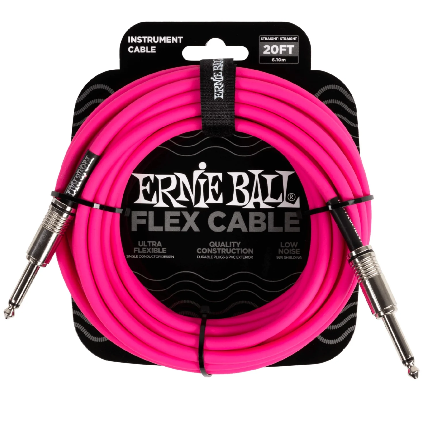 Ernie Ball 20ft Flex Straight Instrument Cable - Image 3