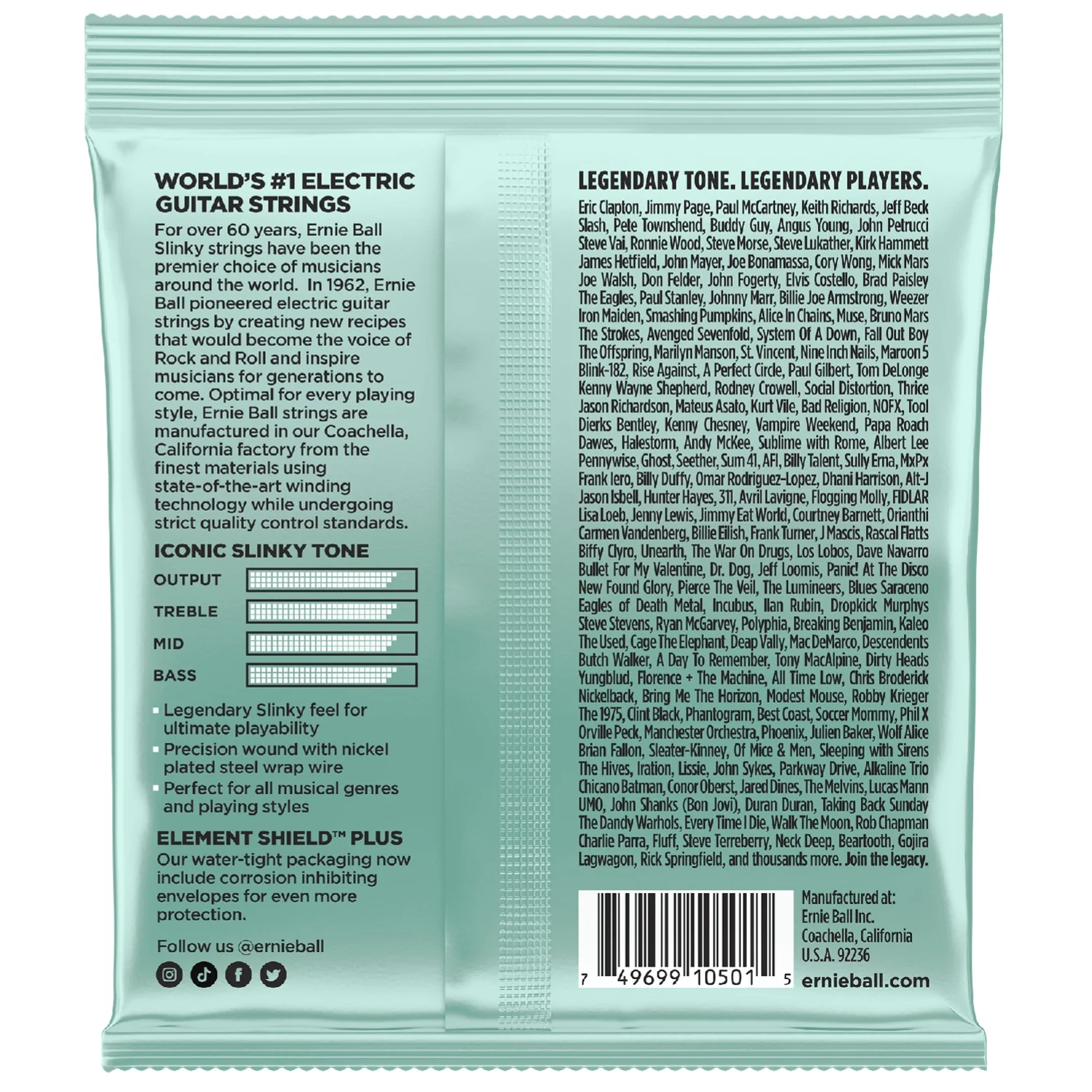 Ernie Ball 2211 Mondo Slinky Nickel Wound Electric Guitar Strings 10.5-52 - Image 2