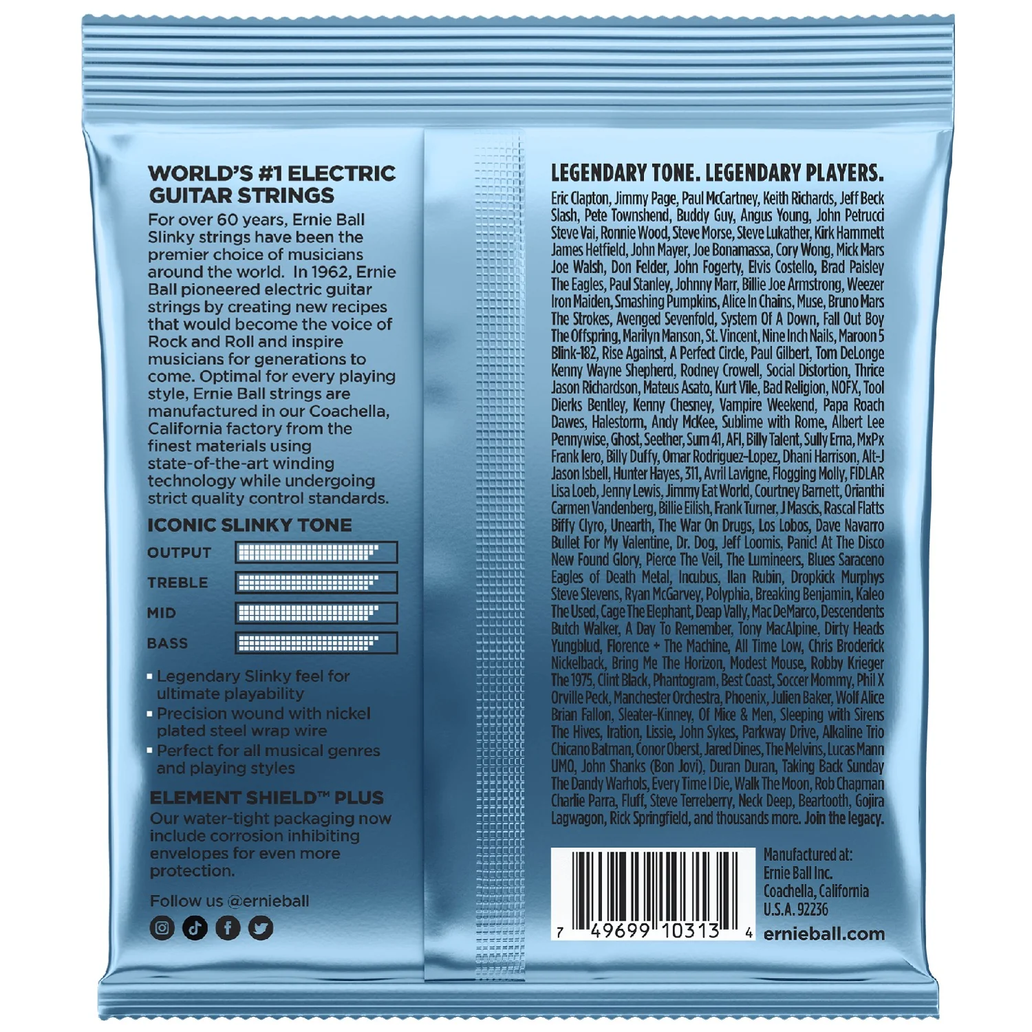 Ernie Ball 2212 Primo Slinky Nickel Wound Electric Guitar Strings 9.5-44 - Image 2