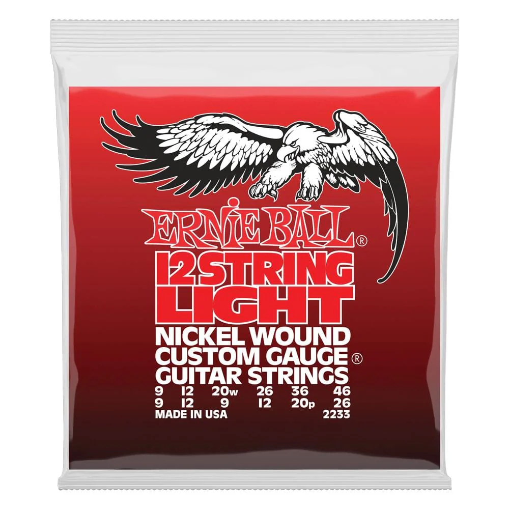 Ernie Ball 2233 Light 12 String Nickel Wound Electric Guitar Strings 9-46