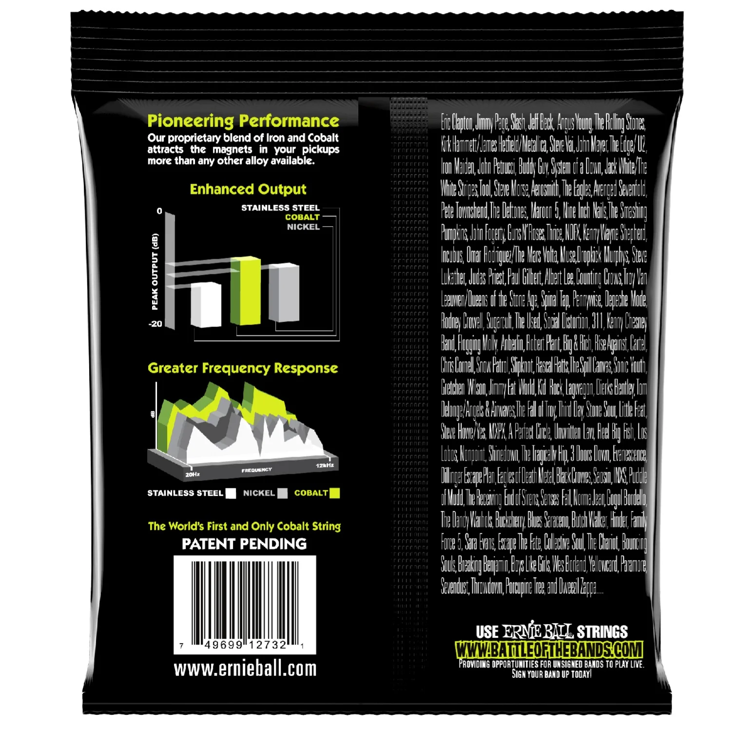 Ernie Ball 2732 Cobalt Regular Slinky Bass Guitar String 050-105 - Image 2
