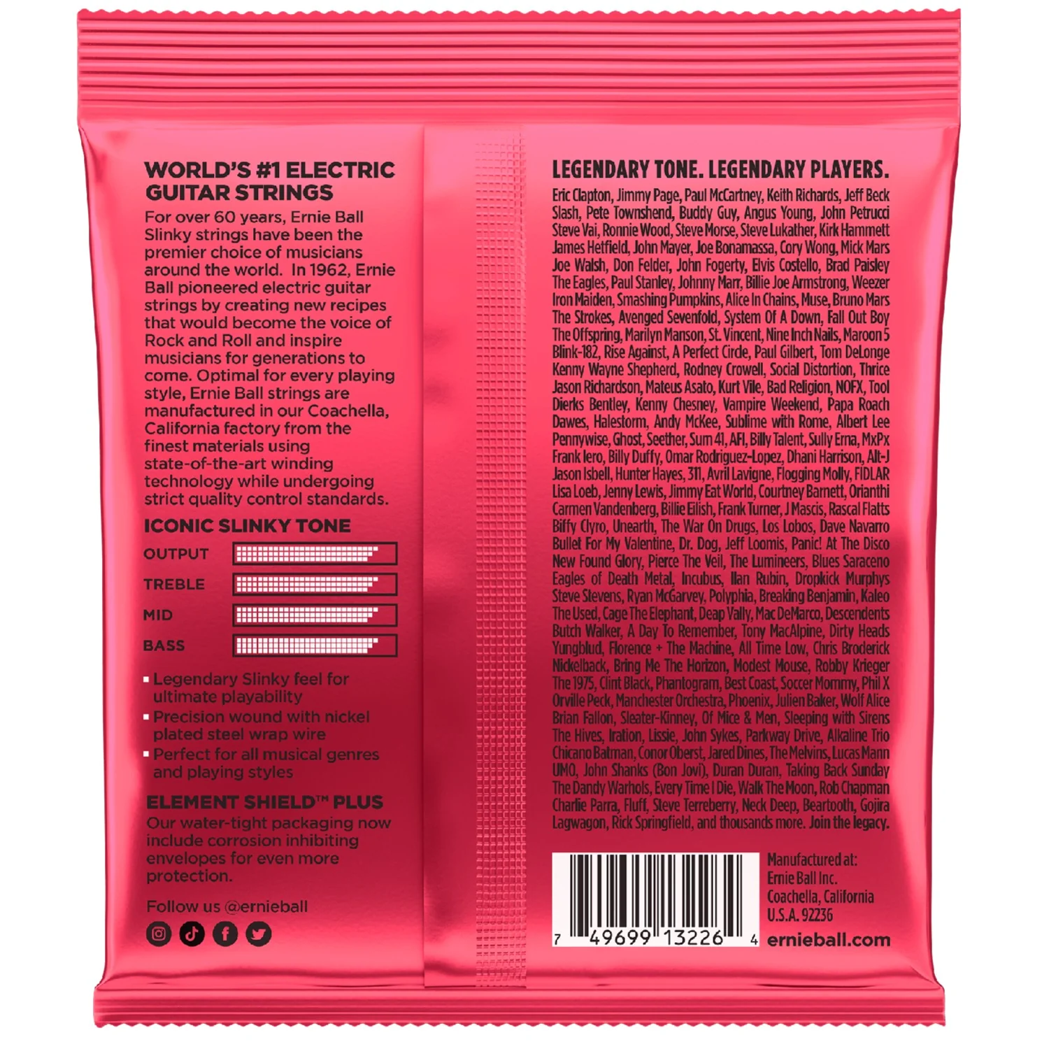 Ernie Ball 3226 Burly Slinky Nickel Wound Electric Guitar Strings 3 Pack - .11-.52 - Image 2