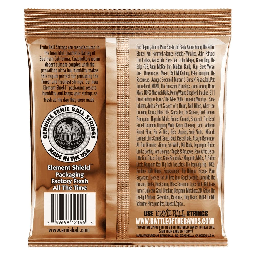 Ernie Ball 3543 Medium Light Earthwood Phosphor Bronze Acoustic Guitar Strings  - .12-.54 - Image 2
