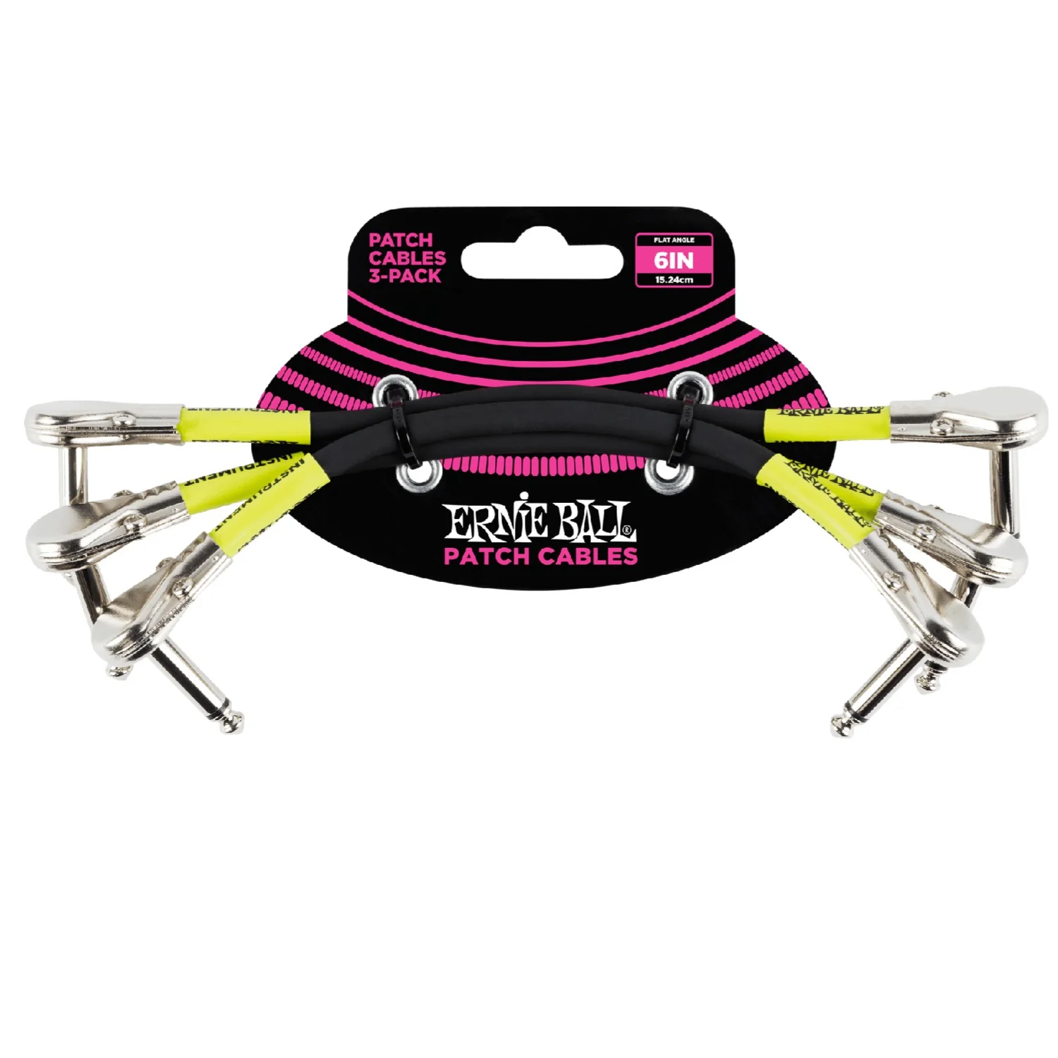 Ernie Ball 6 Inch Right Angle Patch Cable - 3 Pack - Image 3