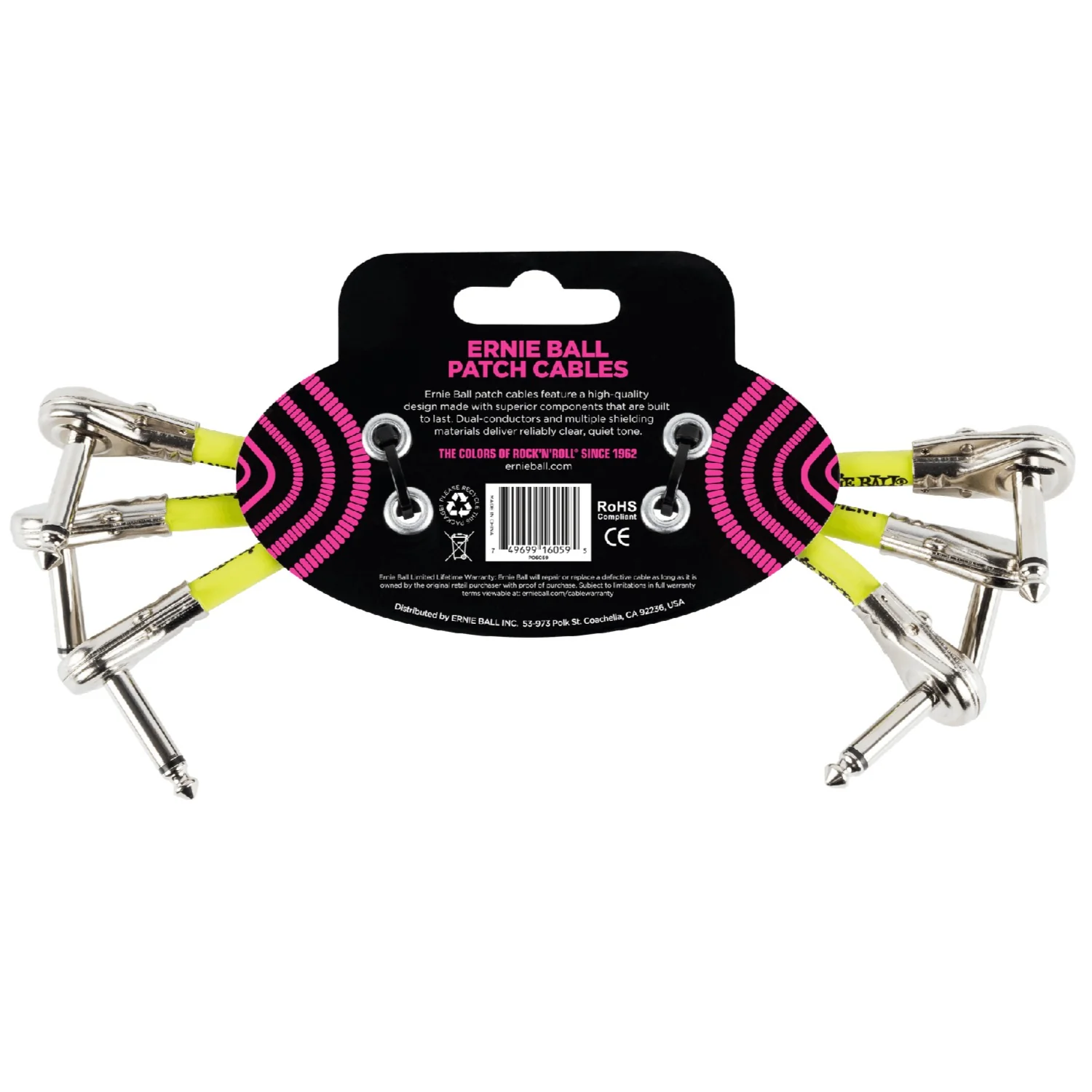 Ernie Ball 6 Inch Right Angle Patch Cable - 3 Pack - Image 4