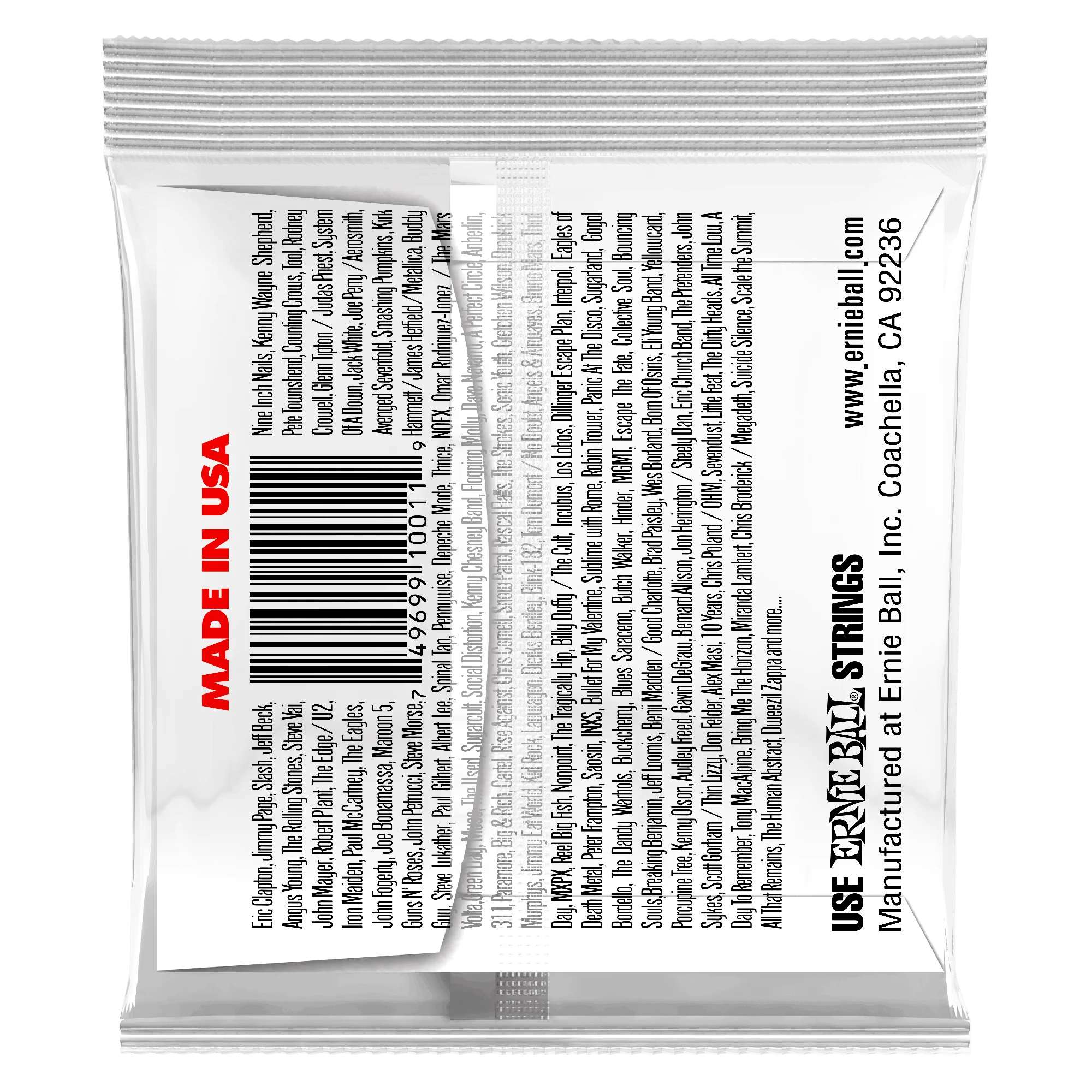Ernie Ball Custom Gauge Single Ball End String for Electric or Acoustic Guitars - 0.011 - Image 2