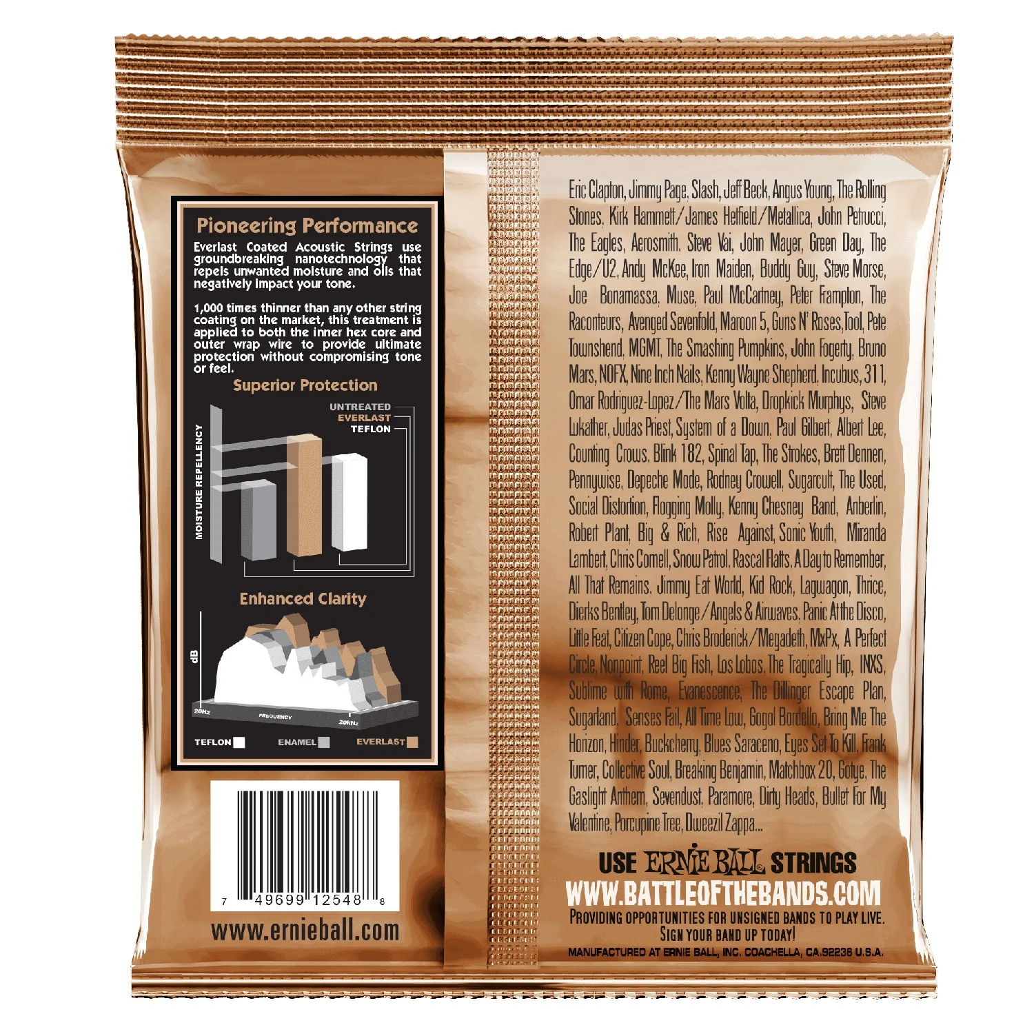 Ernie Ball Everlast Coated Phosphor Bronze Acoustic Guitar Strings - Image 4