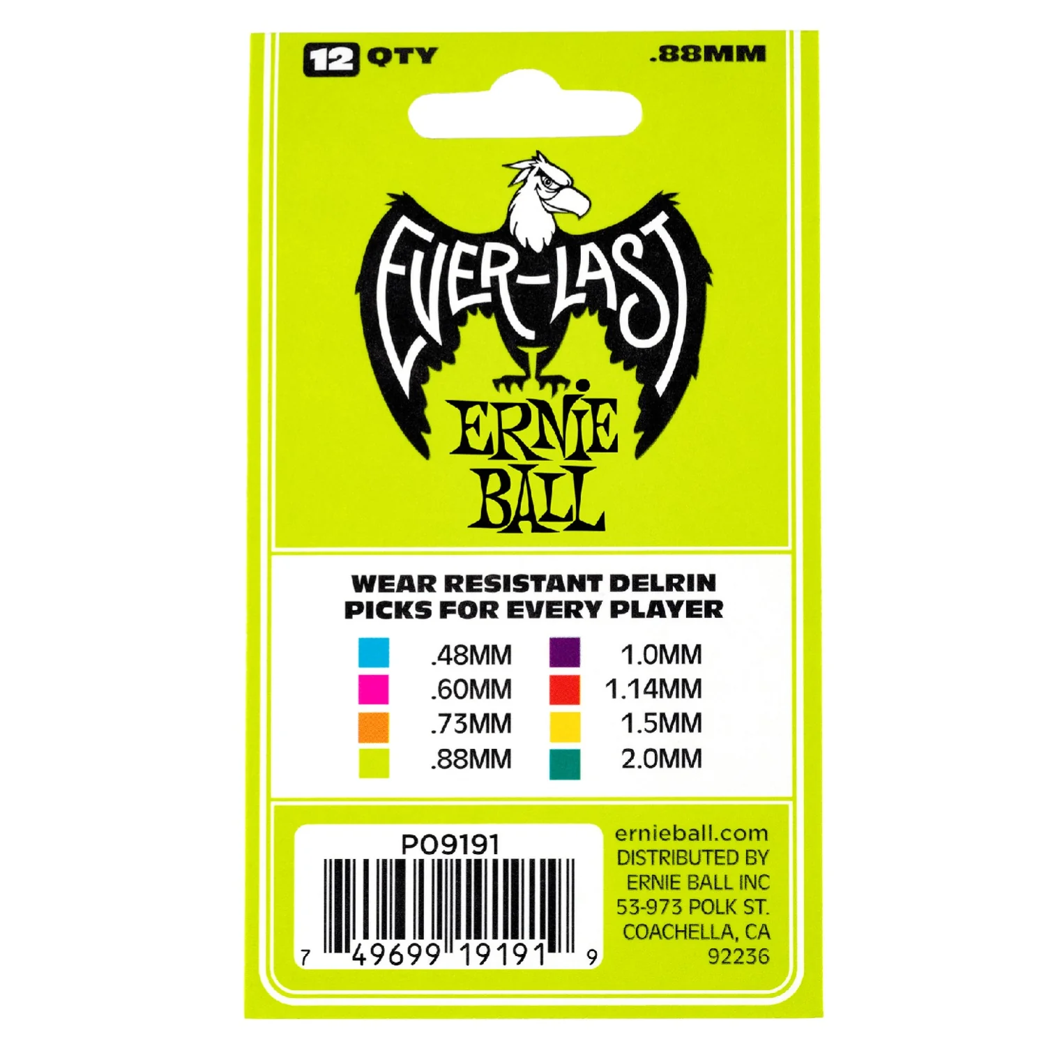 Ernie Ball Everlast Guitar Picks - Pack of 12 - Image 11