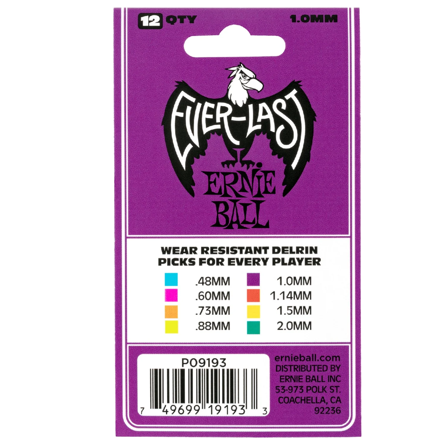 Ernie Ball Everlast Guitar Picks - Pack of 12 - Image 14