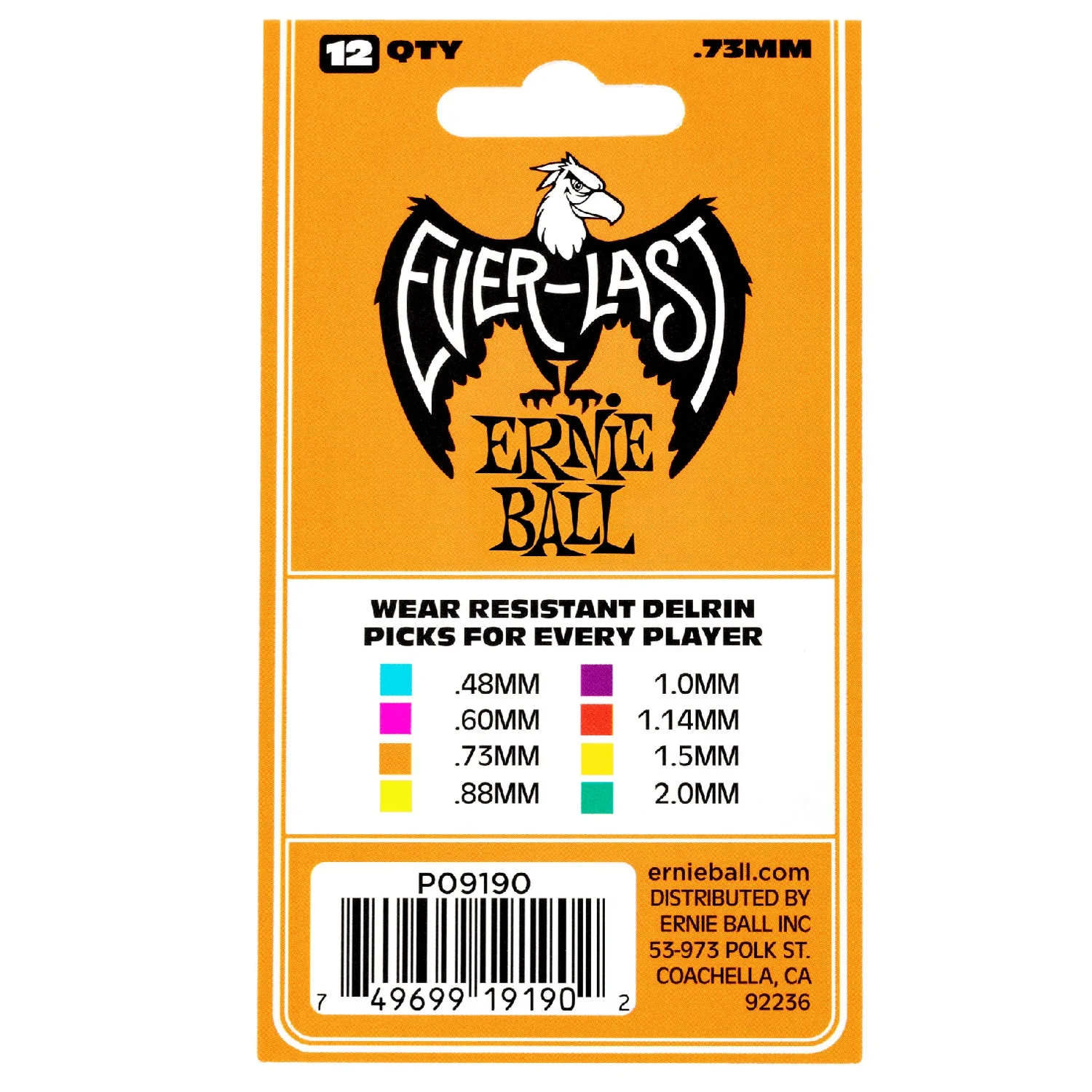 Ernie Ball Everlast Guitar Picks - Pack of 12 - Image 17