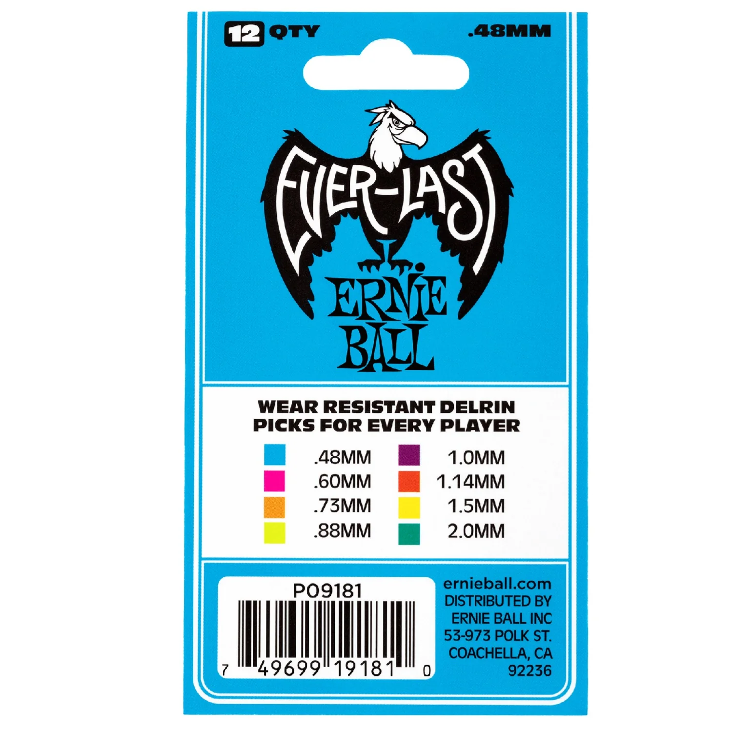 Ernie Ball Everlast Guitar Picks - Pack of 12 - Image 6