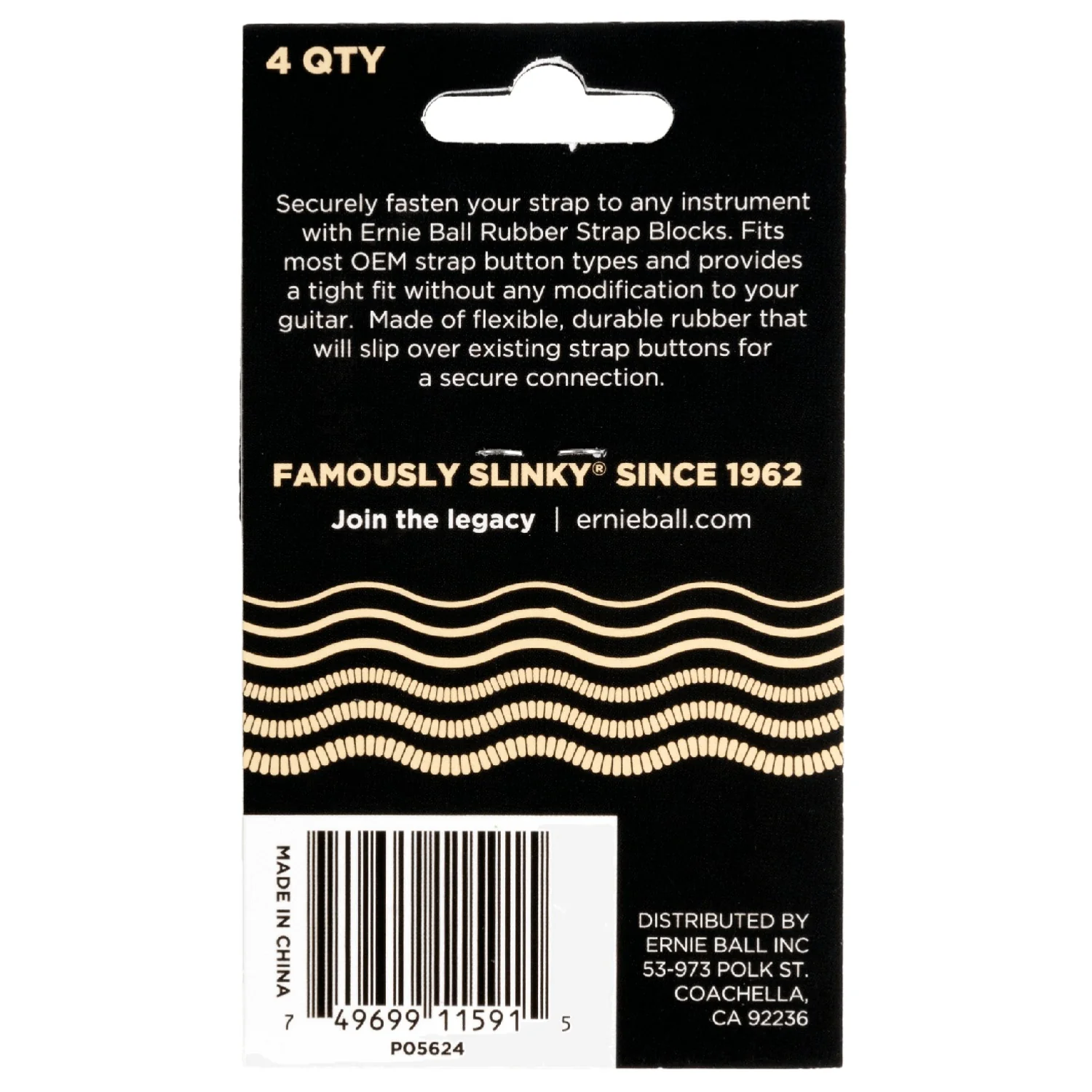 Ernie Ball Strap Blocks - 4 Pack - Image 17