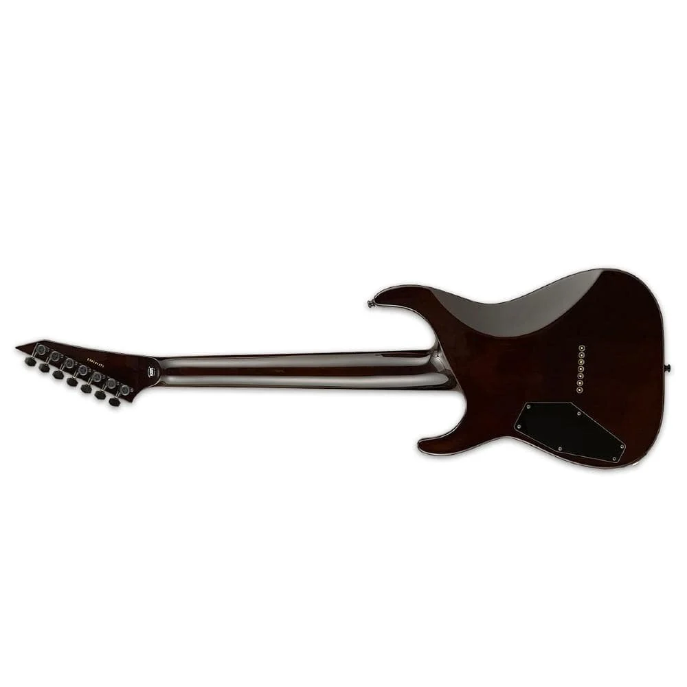 ESP E II M II 7NT 7 String Electric Guitar - Dark Brown Natural Burst - Image 2