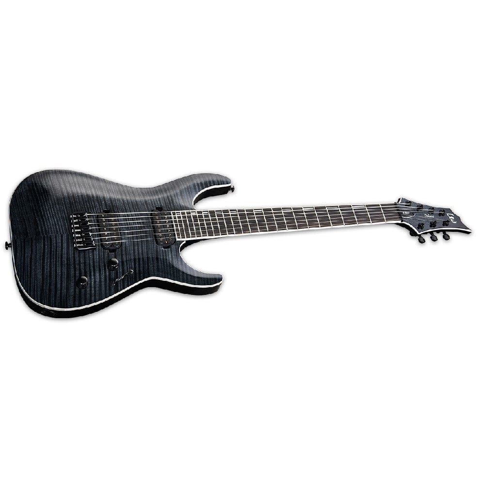 ESP H1007 LTD 7 String Electric Guitar - See Thru Black - Image 2