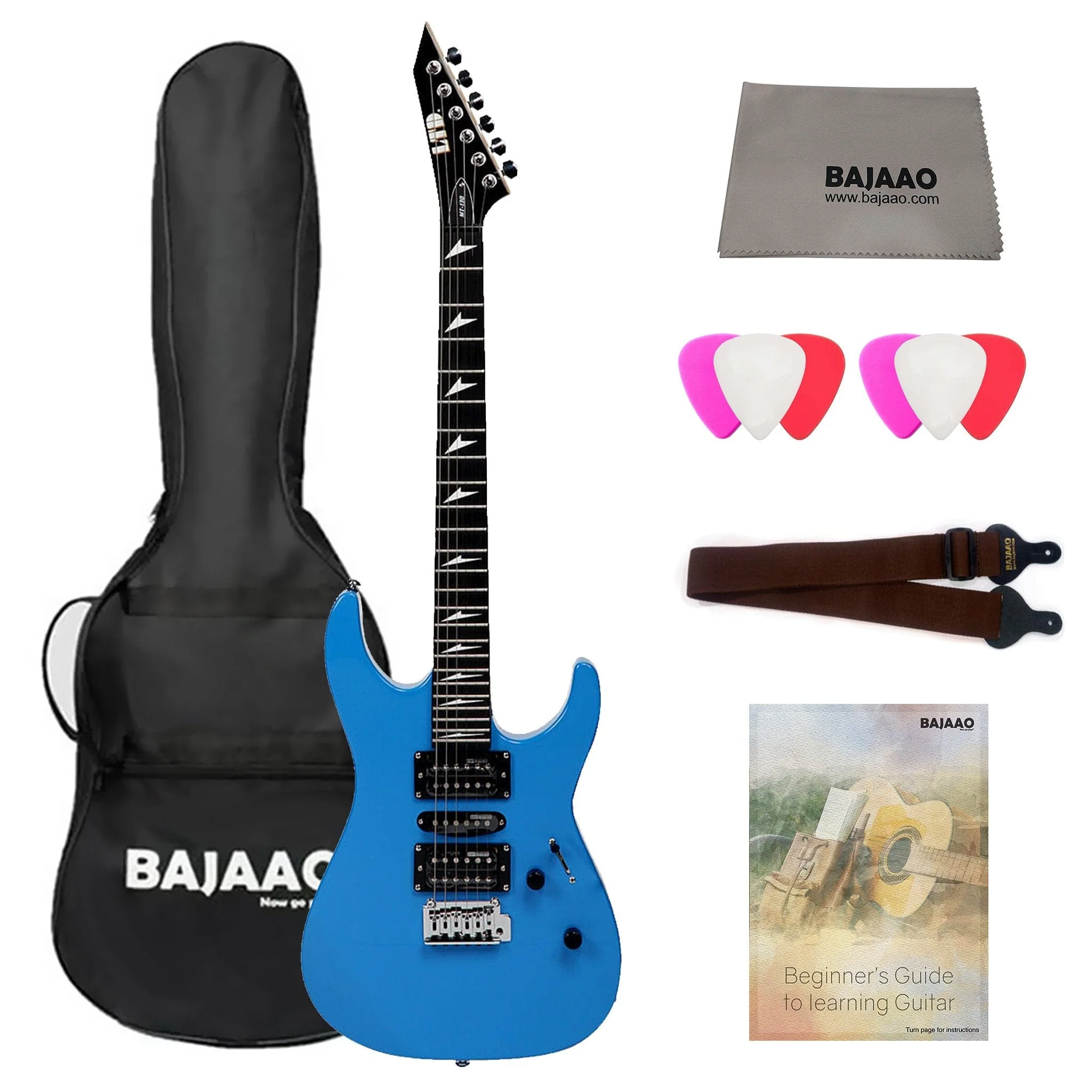 ESP LTD MT-130 6-String Electric Guitar with Gigbag, Cloth, Picks, Strap & Ebook - Image 3