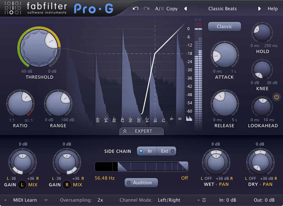 FabFilter Pro-G Gate – Professional Audio Software & Plugin