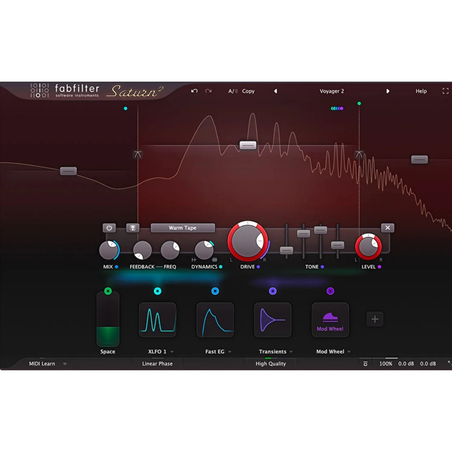 FabFilter Saturn 2 Multi-band Saturator – Professional Audio Software & Plugin