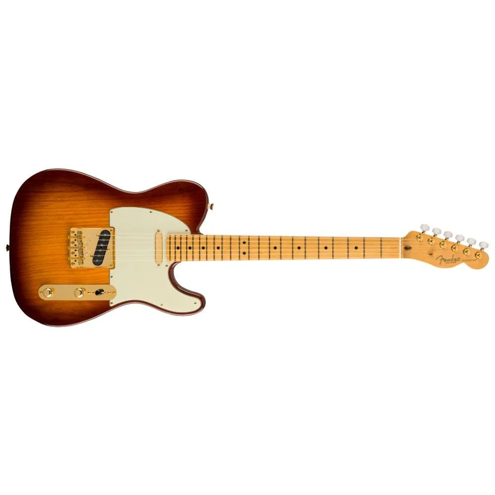 Fender American 75th Anniversary Commemorative Telecaster Electric Guitar - 2-Color Bourbon Burst - Image 2