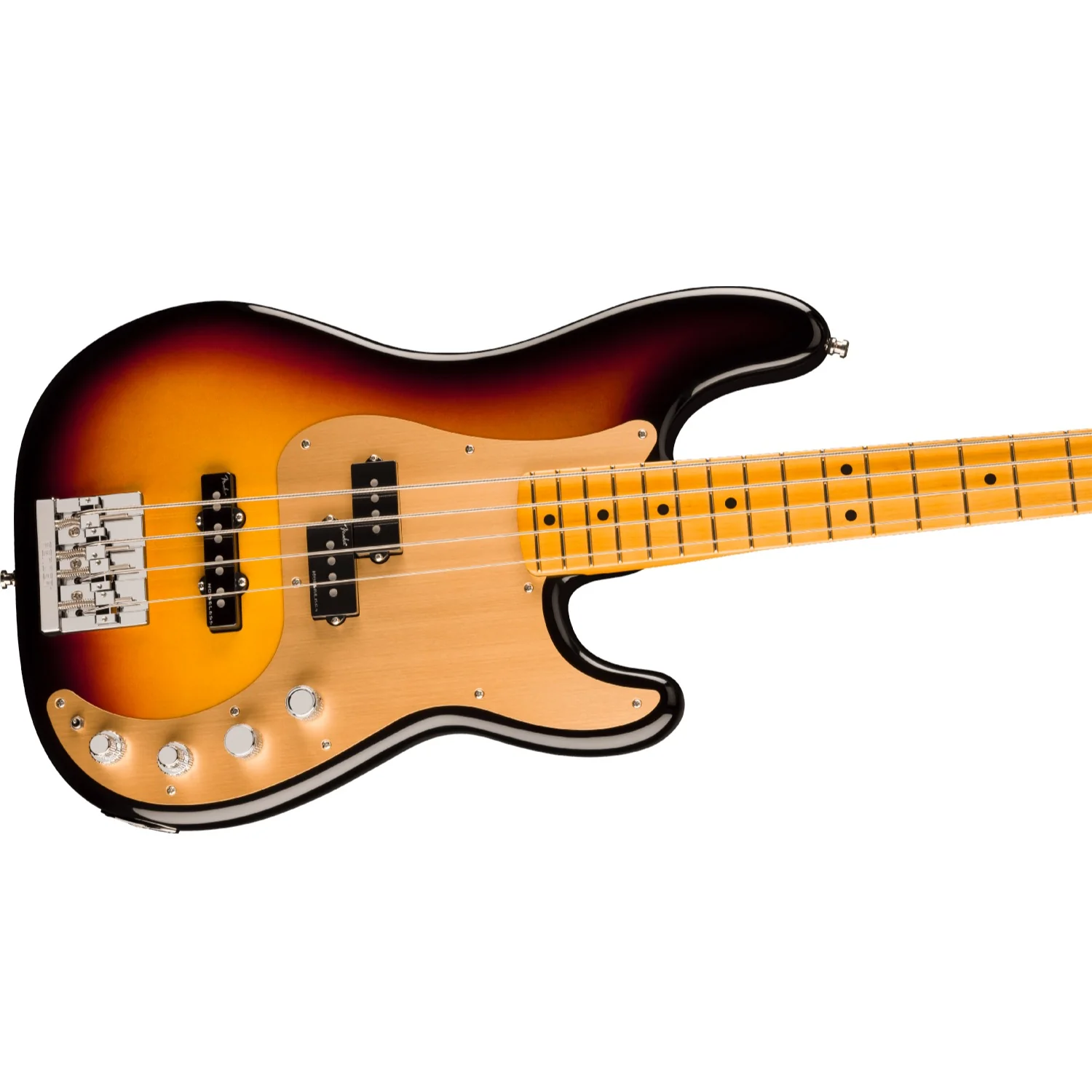Fender American Ultra II Precision 4 String Bass Guitar - Image 3