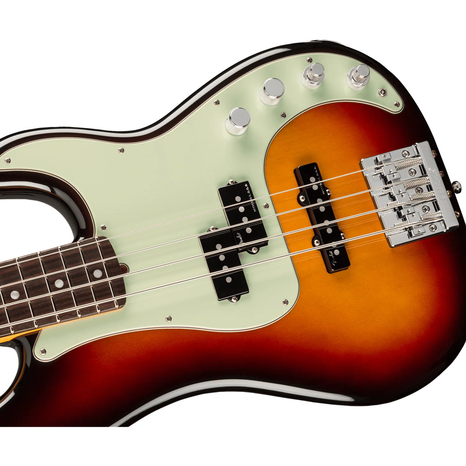Fender American Ultra Precision 4 String Bass Guitar - Image 3