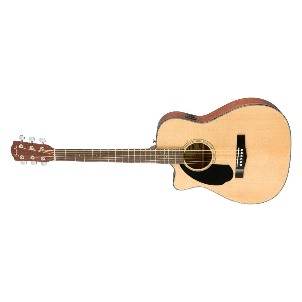 Fender CC 60SCE Concert Walnut Electro Acoustic Guitar - Left Handed - Image 2