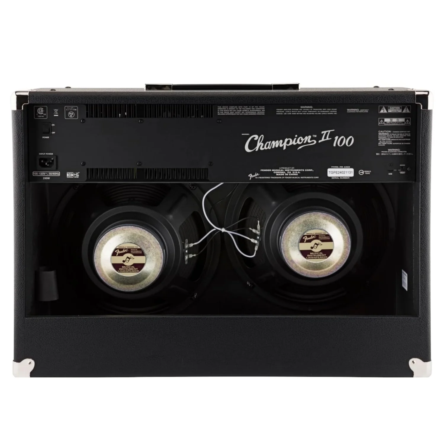 Fender Champion II 100W Combo Guitar Amplifier with Cable, Polishing Cloth & Ebook - Image 5