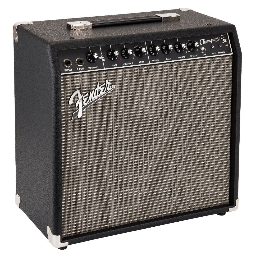 Fender Champion II 50W Combo Guitar Amplifier with Cable, Polishing Cloth & Ebook - Image 3
