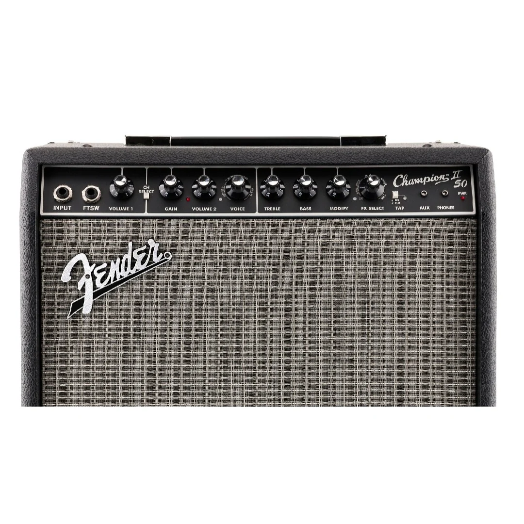 Fender Champion II 50W Combo Guitar Amplifier with Cable, Polishing Cloth & Ebook - Image 4
