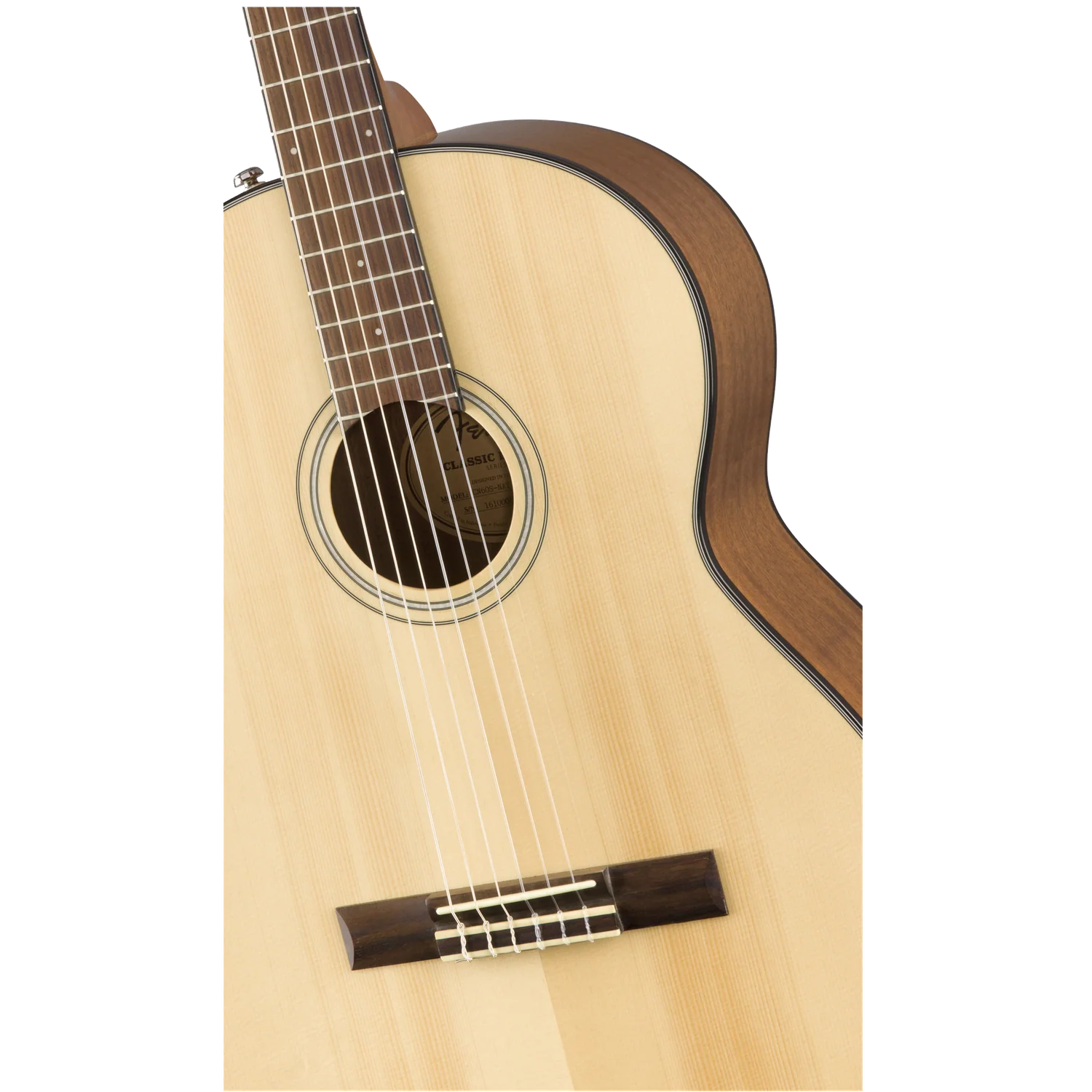 Fender CN-60S 6-String Classical Guitar - Image 7
