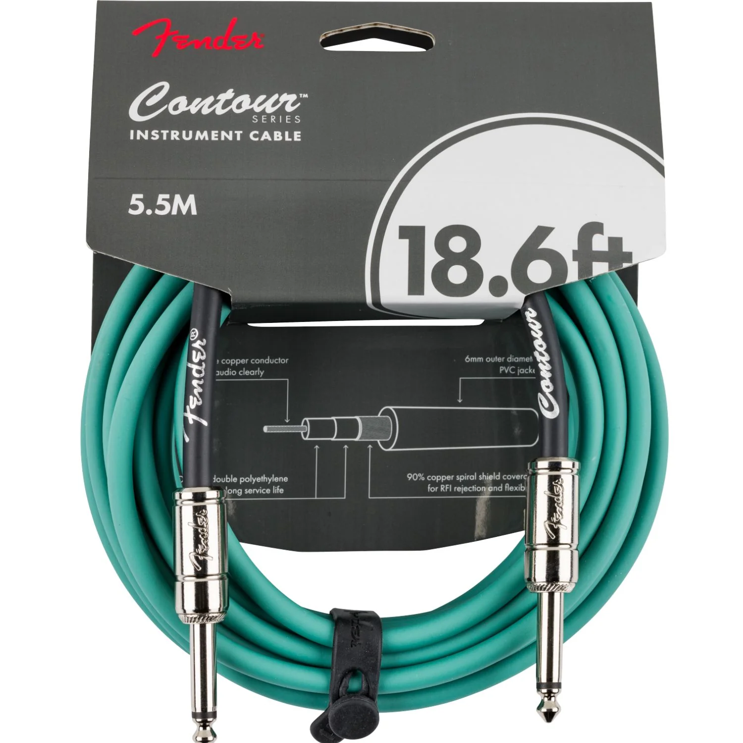 Fender Contour 18.6' Instrument Cable - Image 7