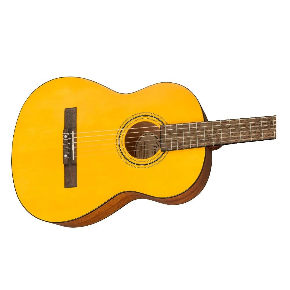 Fender ESC-80 6 String 3/4 Size Classical Guitar with Gig Bag - Satin Vintage Natural - Image 3