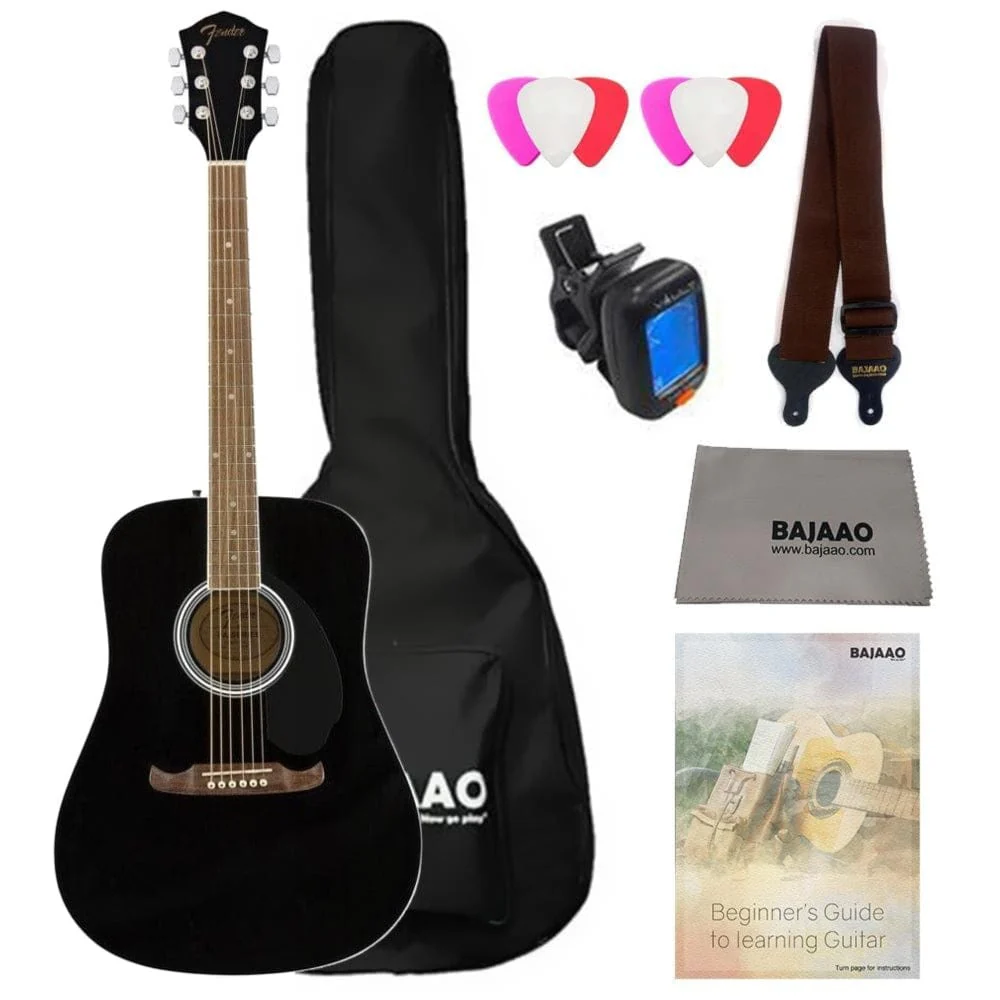 Fender FA-125 Dreadnought Acoustic Guitar With Gigbag, Strap, Tuner, Polishing Cloth, Picks E-Book - Image 2