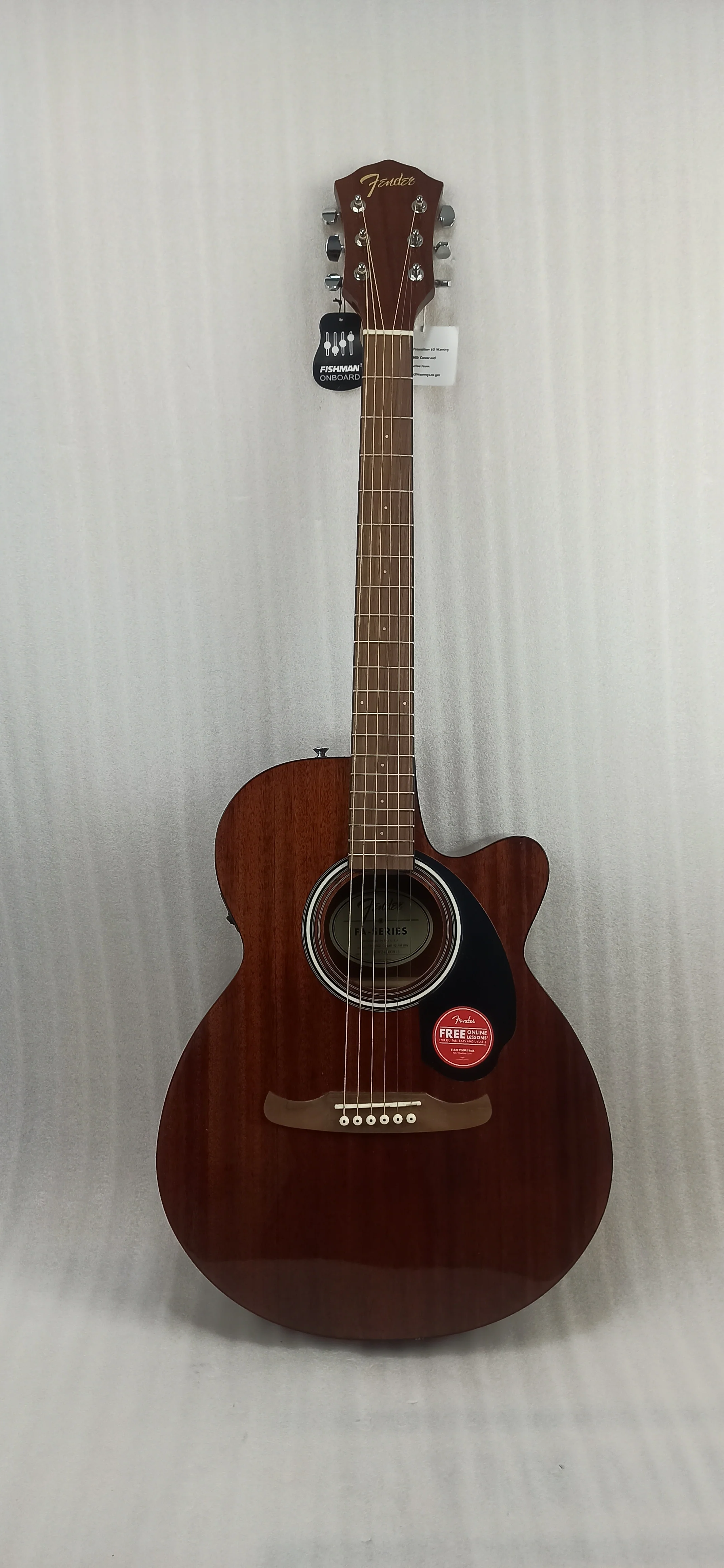 Fender FA-135CE Concert V2 Electro Acoustic Guitar - Natural Mahogany - Open Box - Image 16